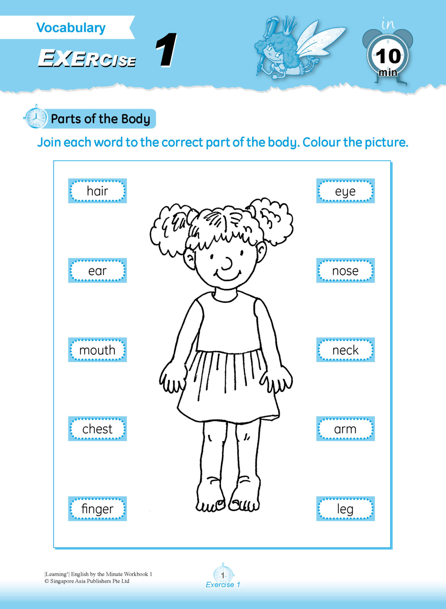 Learning+ ENGLISH by the MINUTE Workbook 1