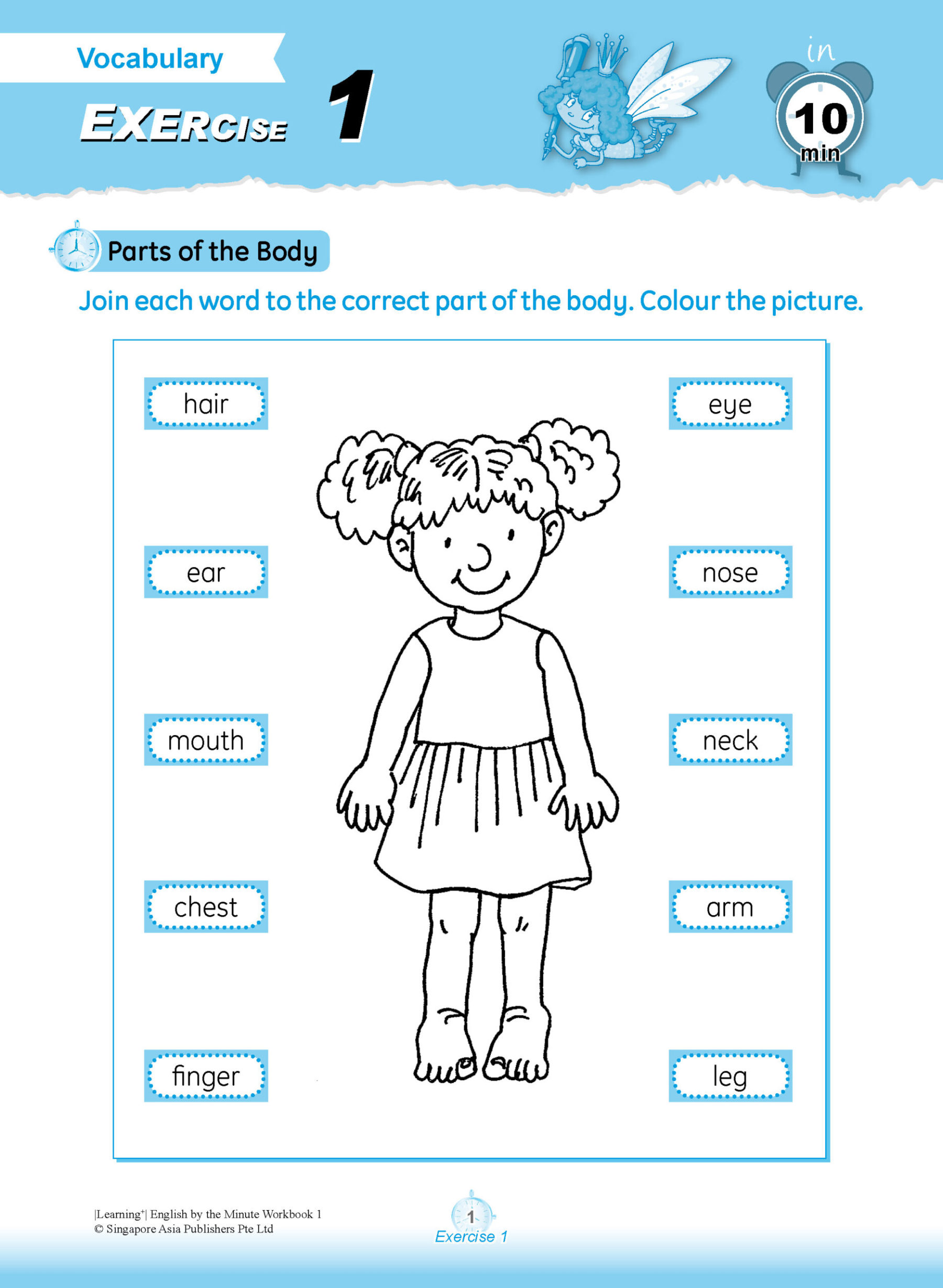 Learning+ ENGLISH by the MINUTE Workbook 1