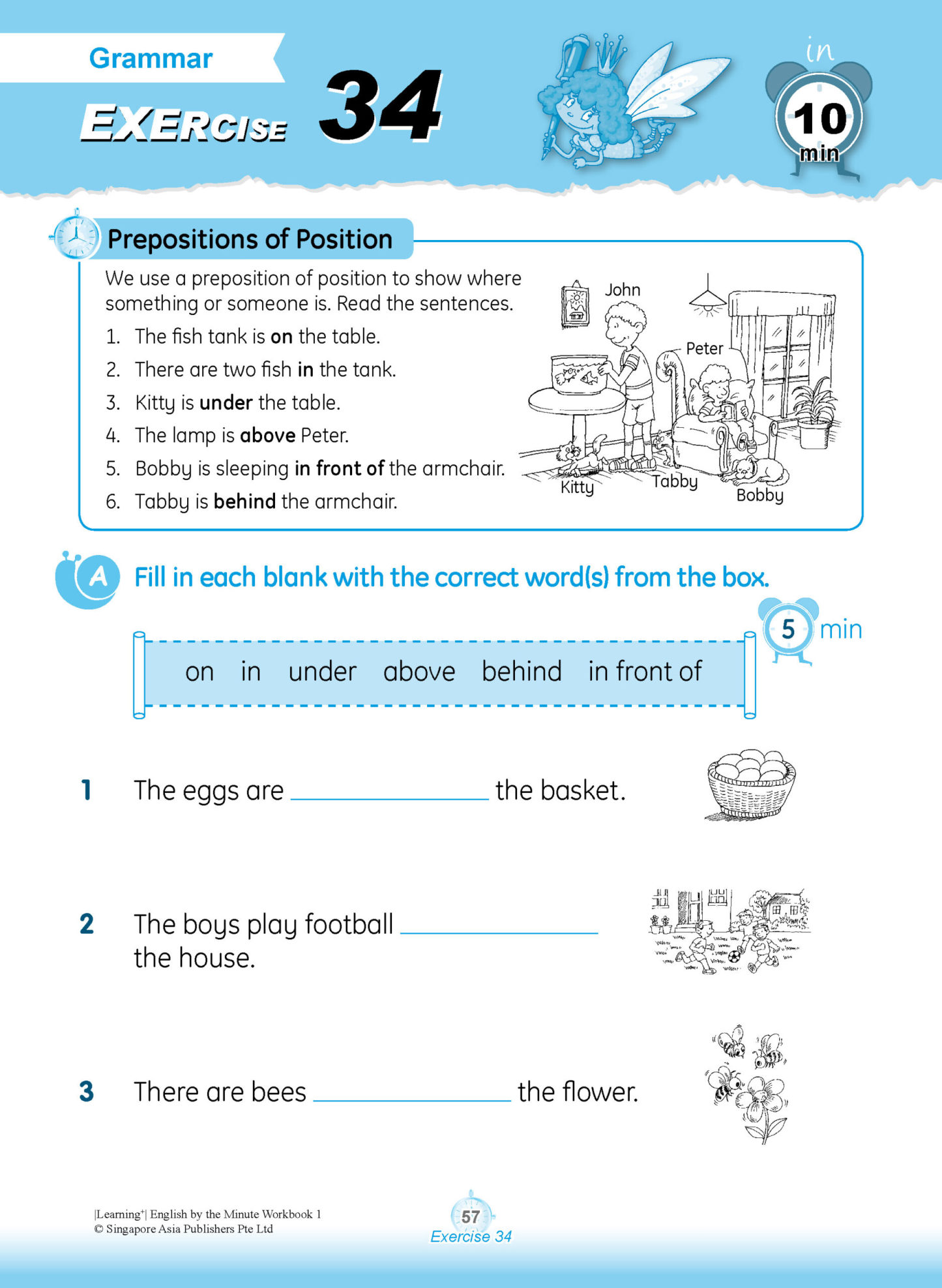 Learning+ ENGLISH by the MINUTE Workbook 1