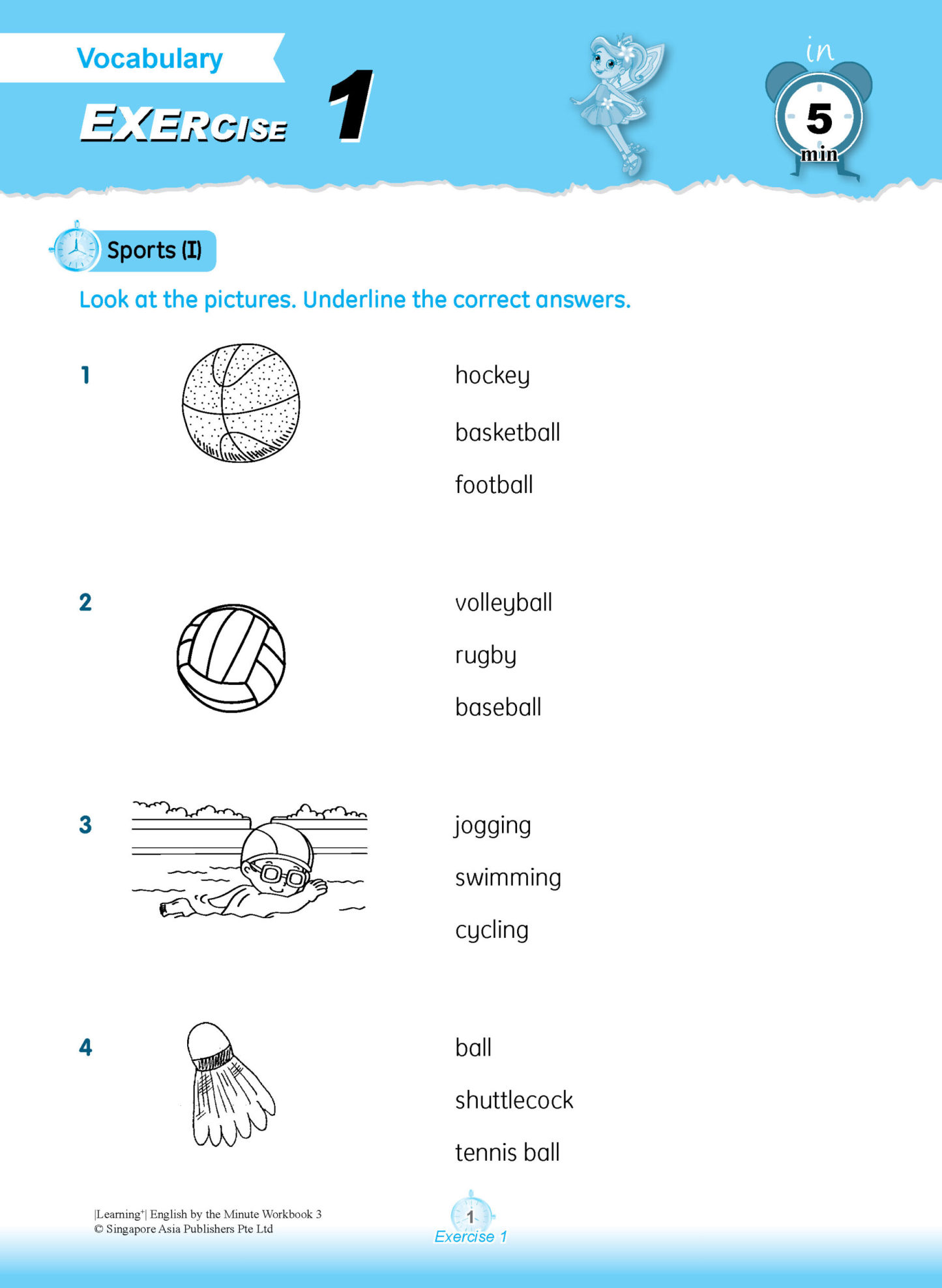 Learning+ ENGLISH by the MINUTE Workbook 3