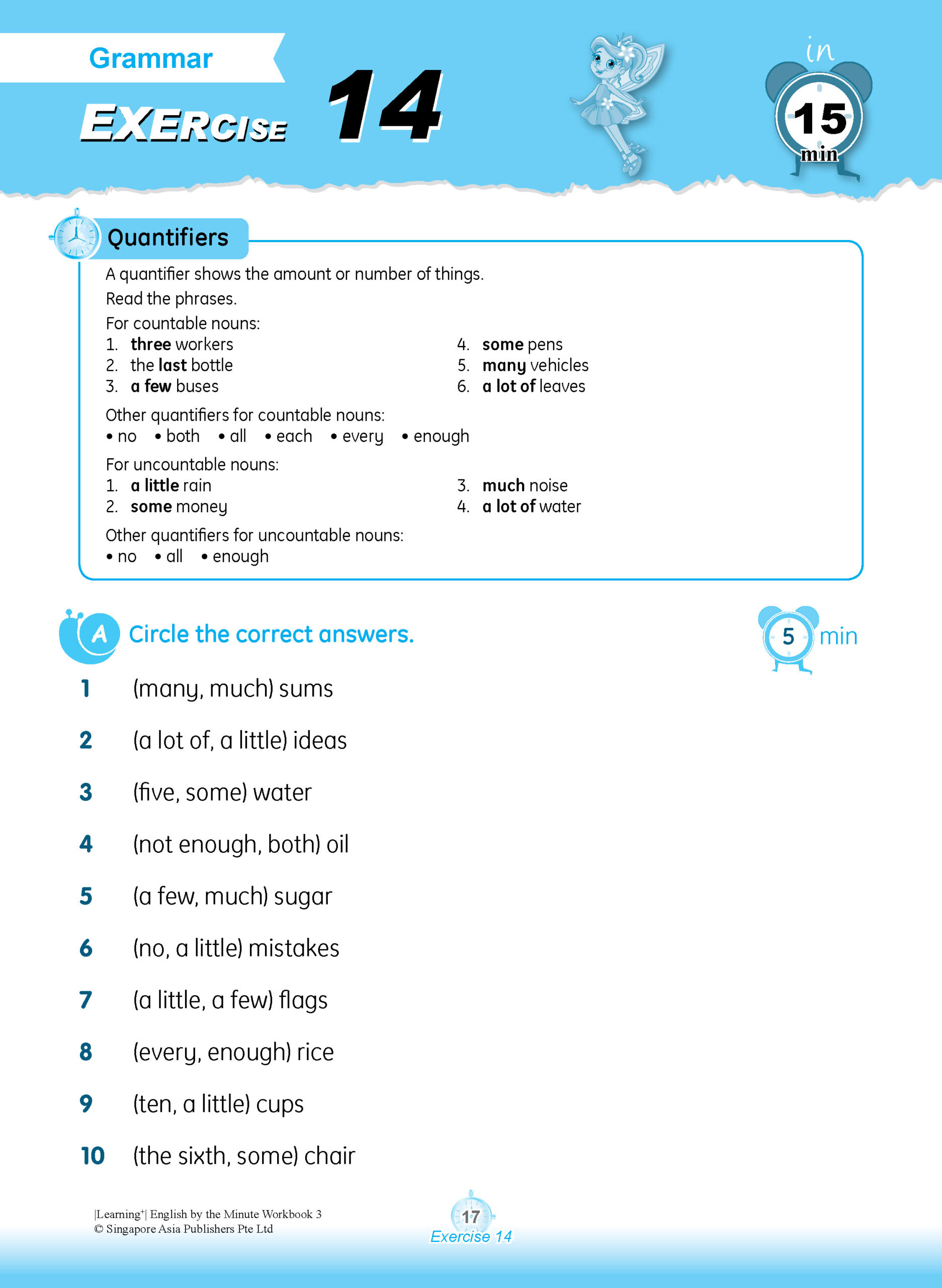 Learning+ ENGLISH by the MINUTE Workbook 3