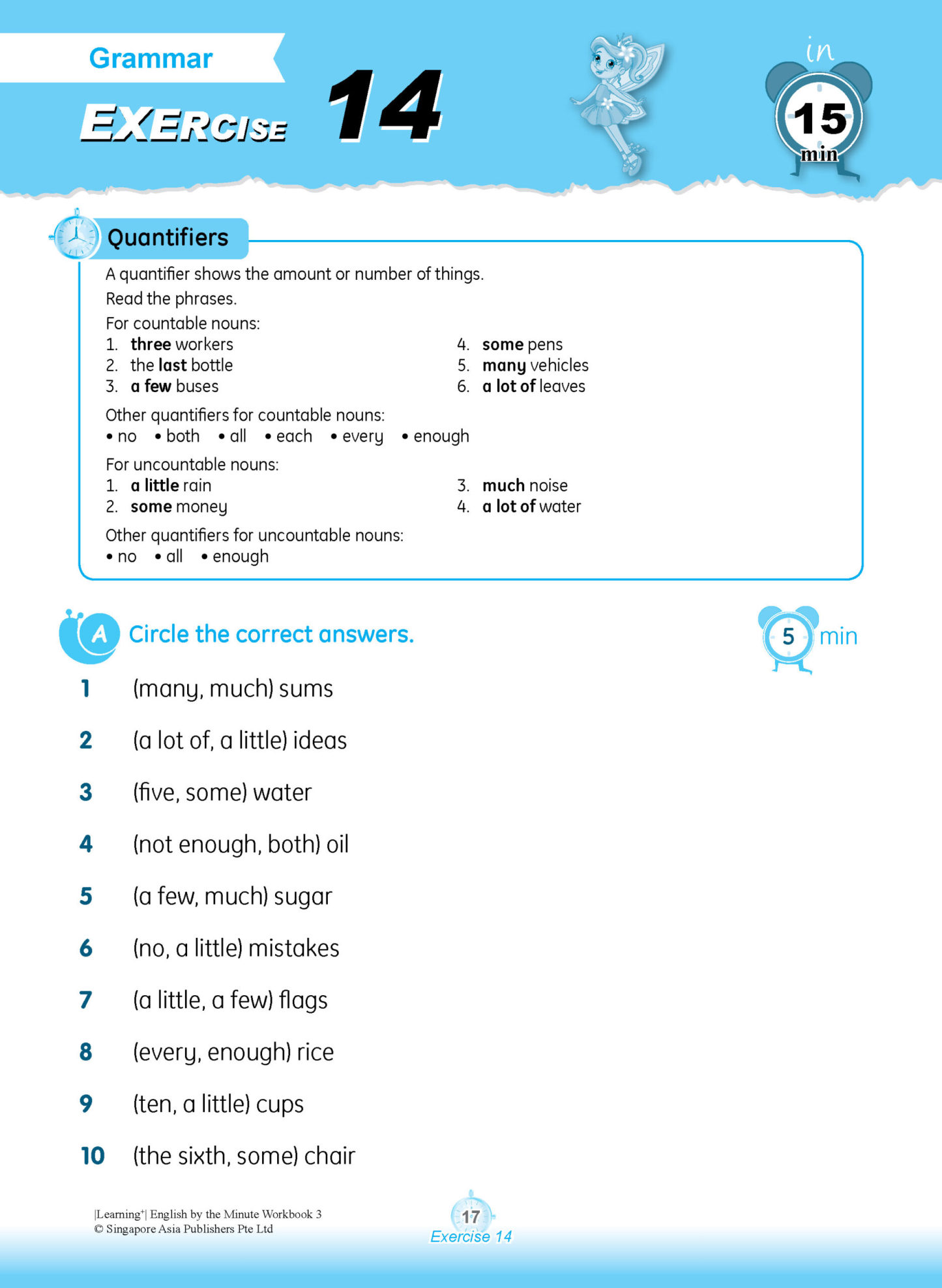 Learning+ ENGLISH by the MINUTE Workbook 3