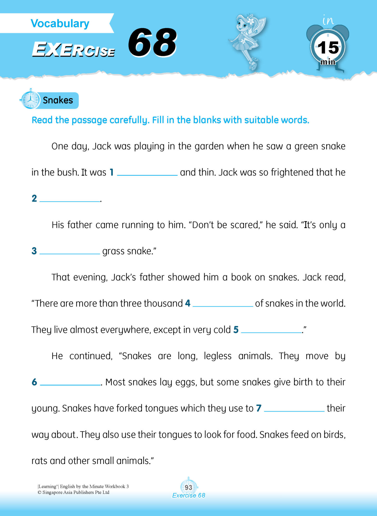 Learning+ ENGLISH by the MINUTE Workbook 3