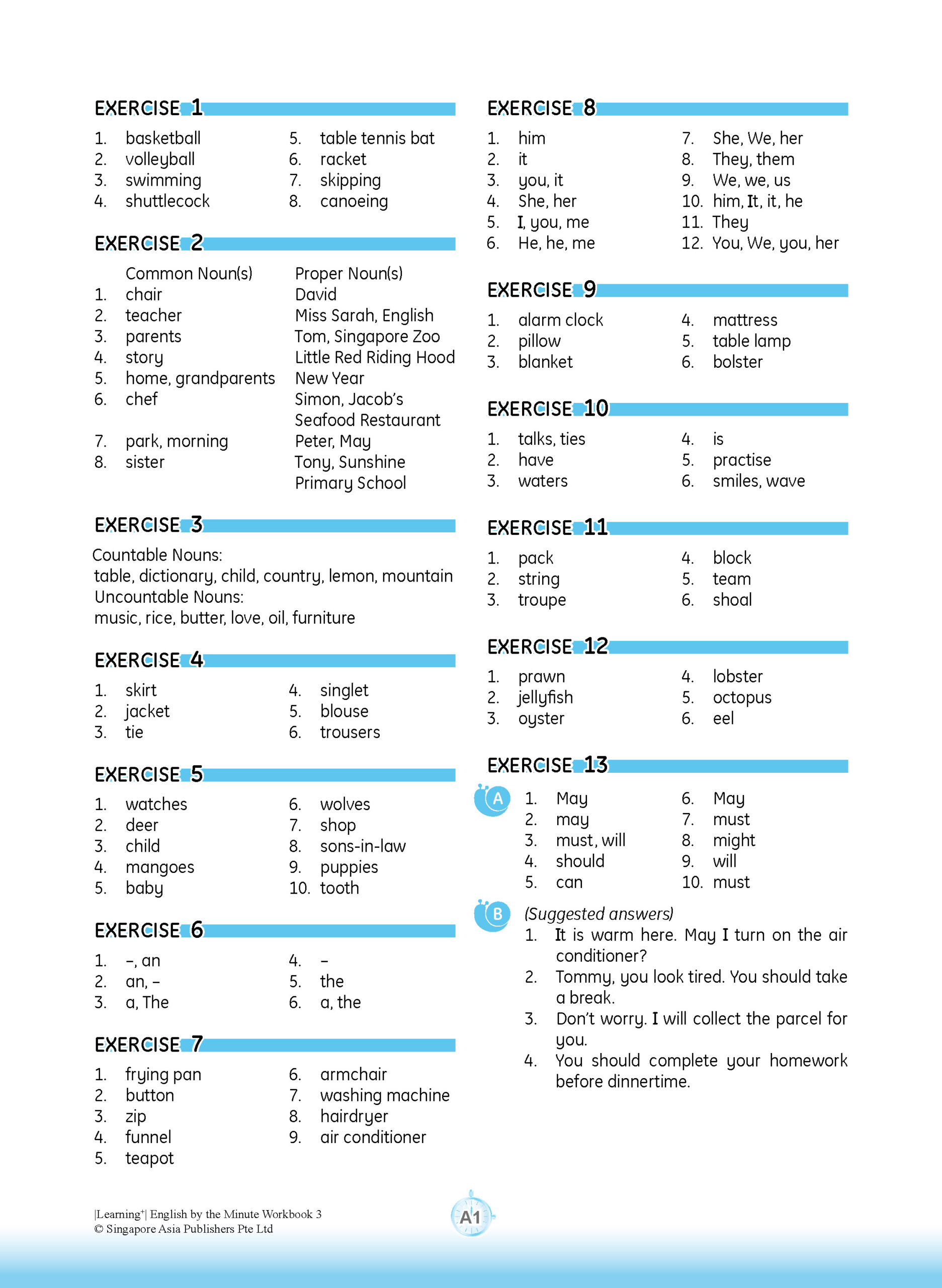 Learning+ ENGLISH by the MINUTE Workbook 3