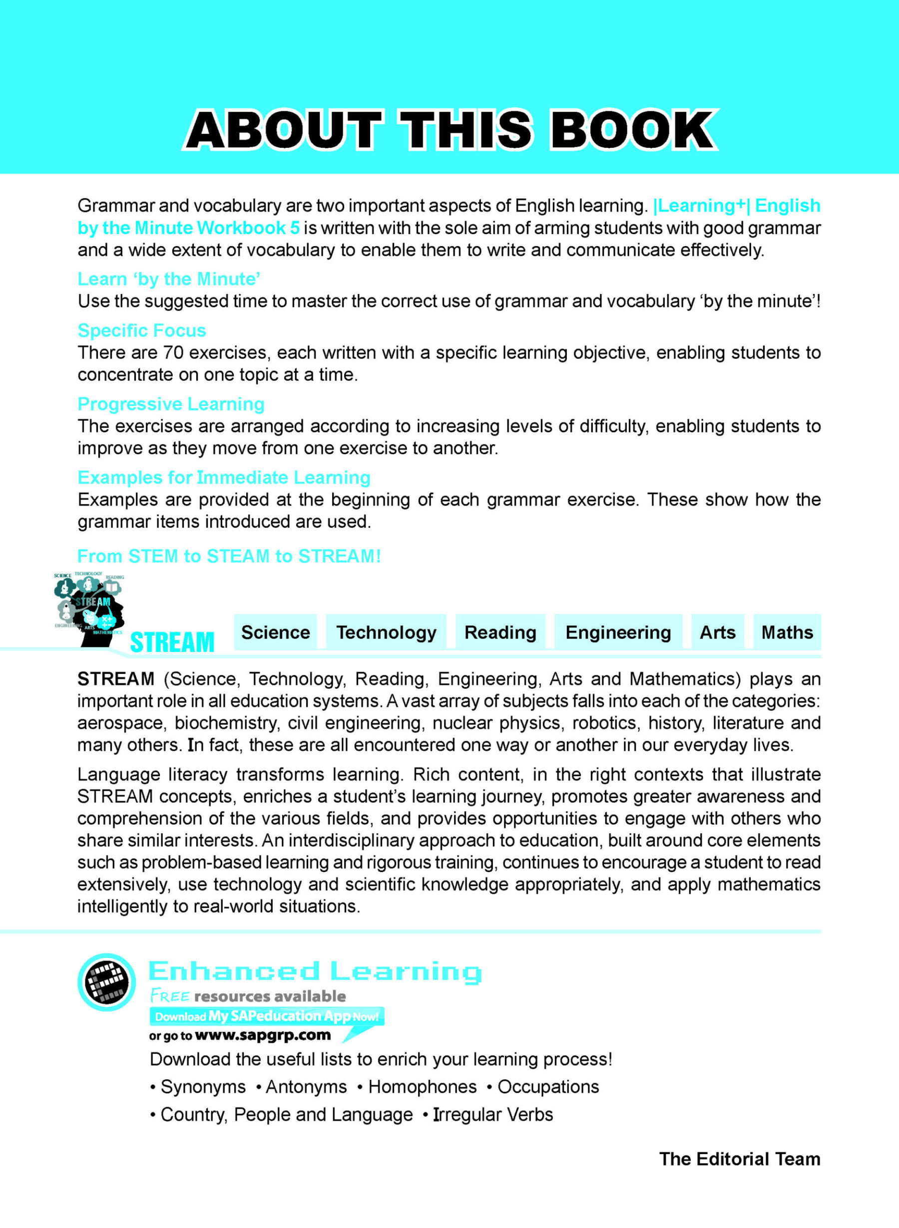 Learning+ ENGLISH by the MINUTE Workbook 5