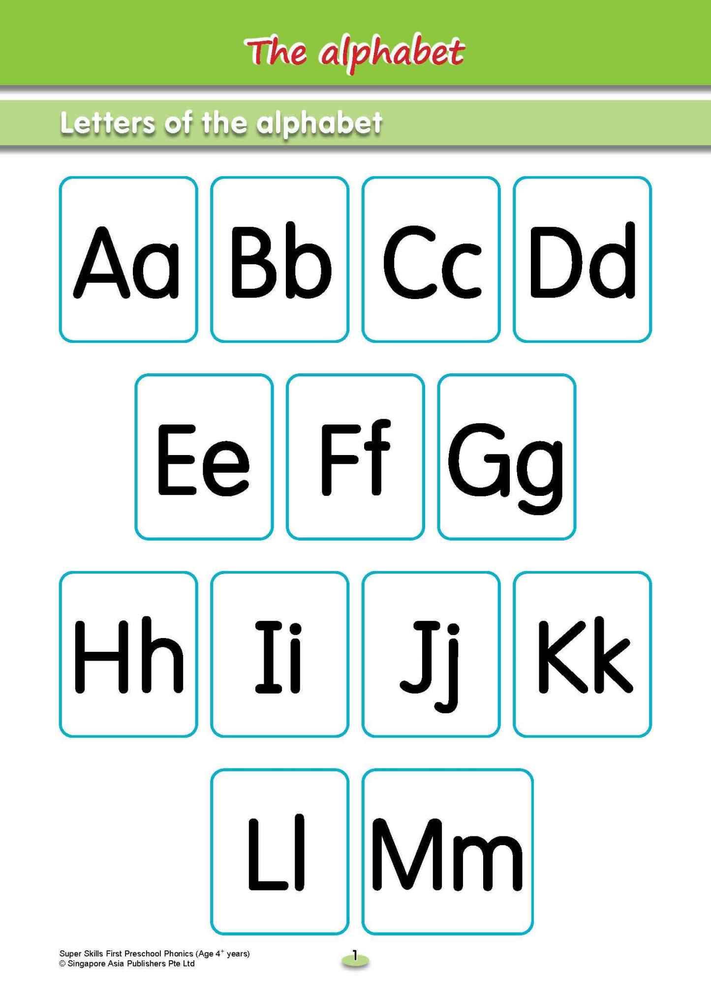 SUPER SKILLS First Preschool Phonics (Age 4+ Years)