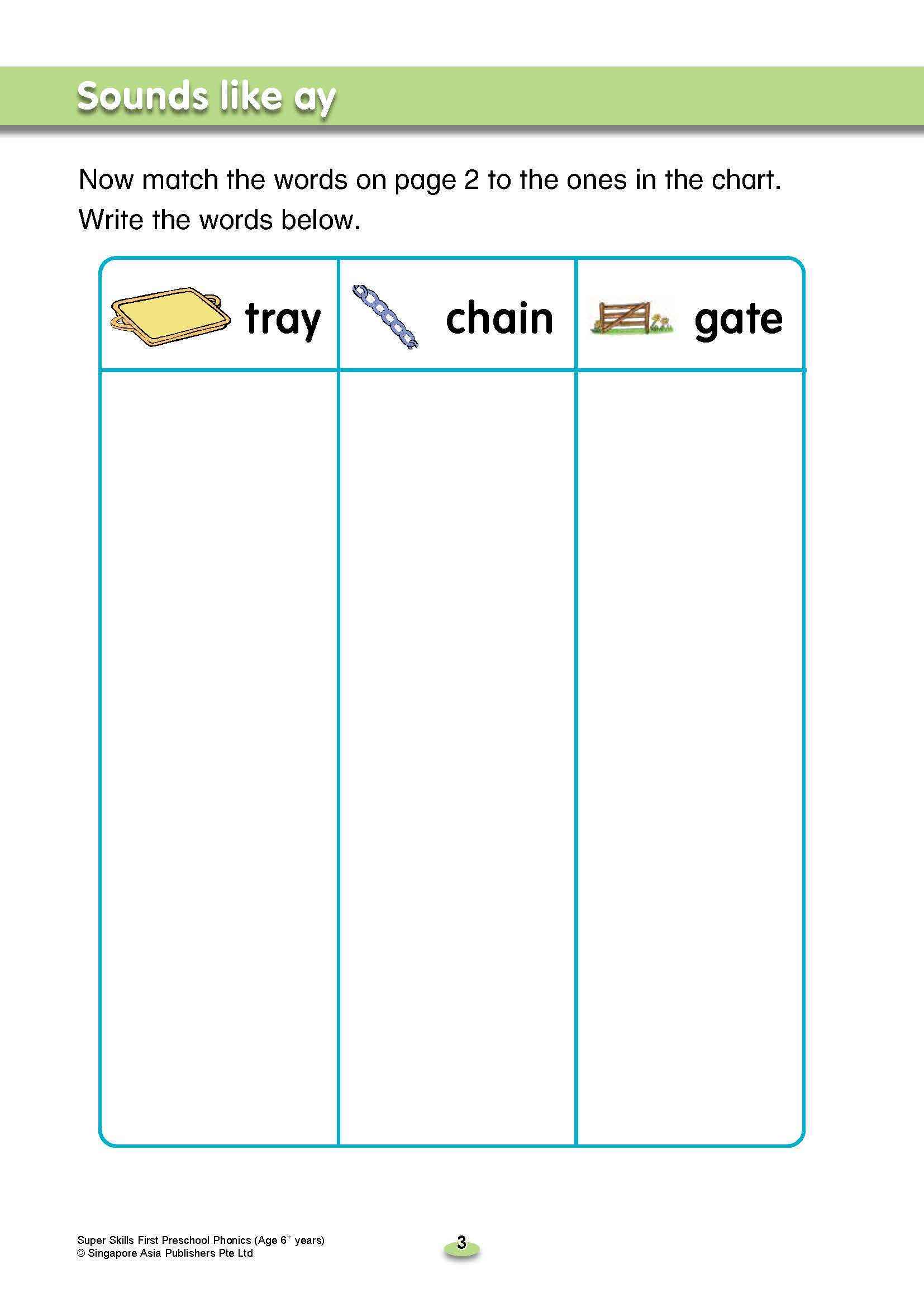 SUPER SKILLS First Preschool Phonics (Age 6+ Years)