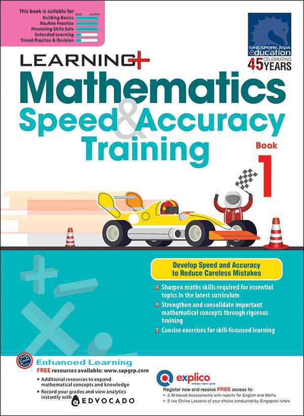 LEARNING+ Mathematics Speed & Accuracy Training Book 1