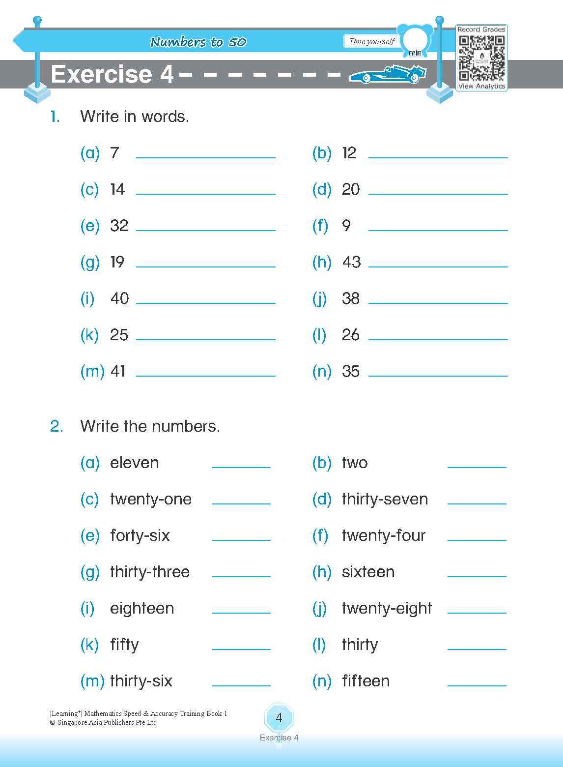 LEARNING+ Mathematics Speed & Accuracy Training Book 1