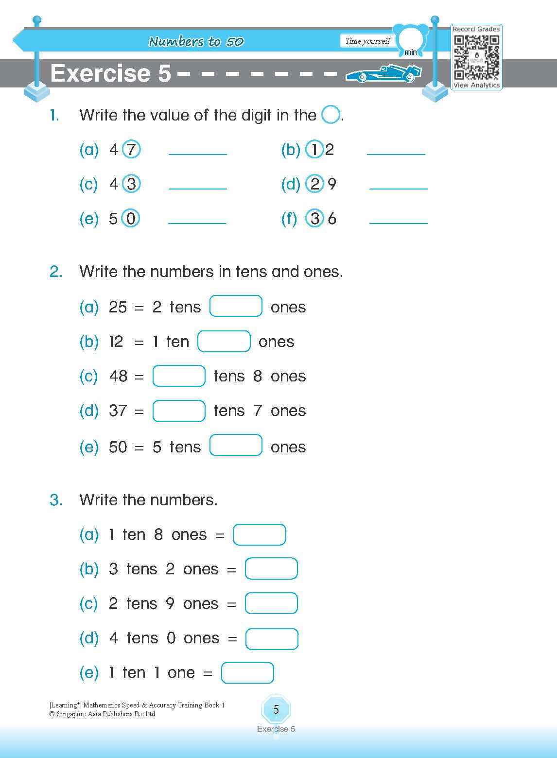 LEARNING+ Mathematics Speed & Accuracy Training Book 1