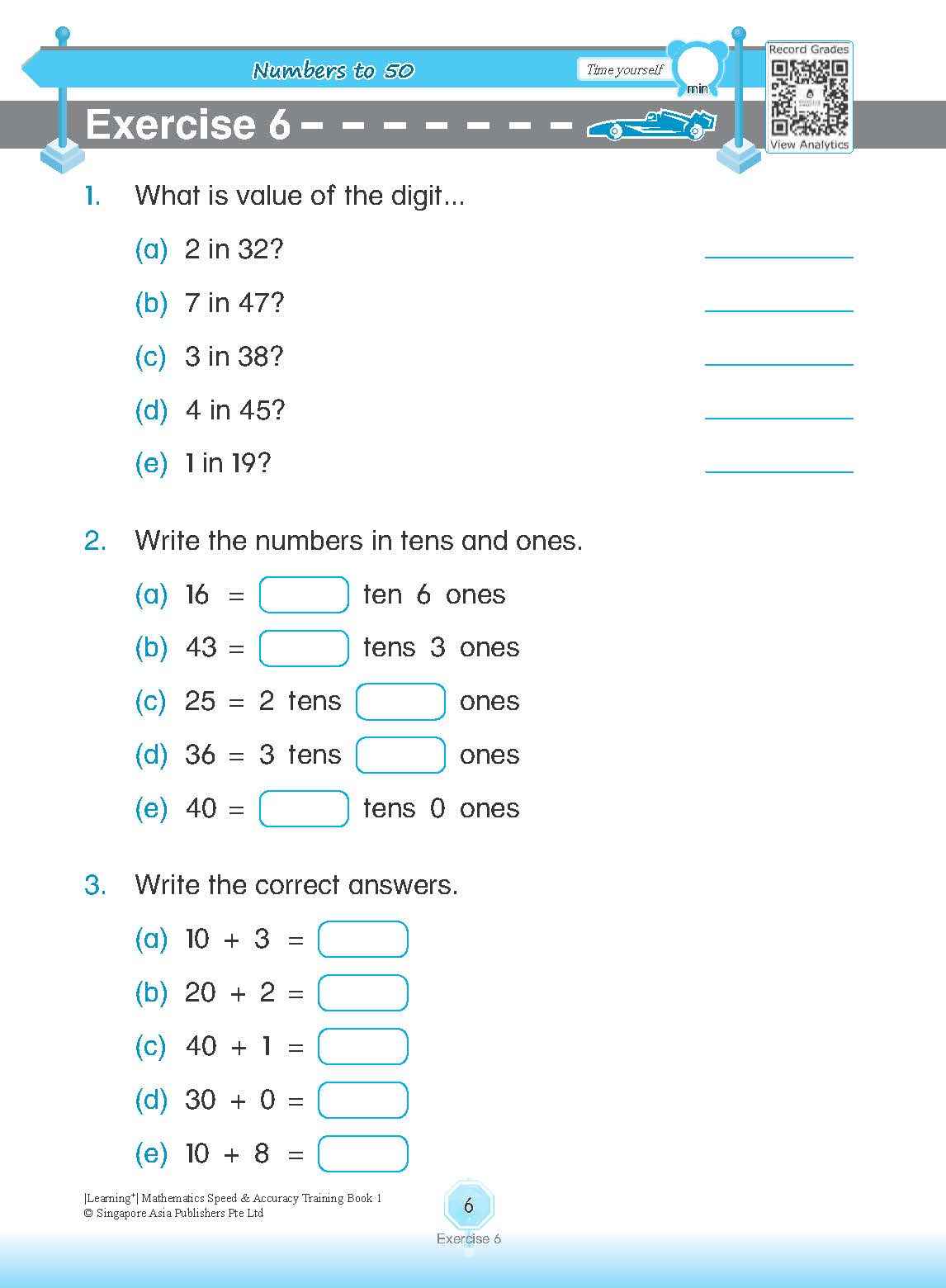 LEARNING+ Mathematics Speed & Accuracy Training Book 1
