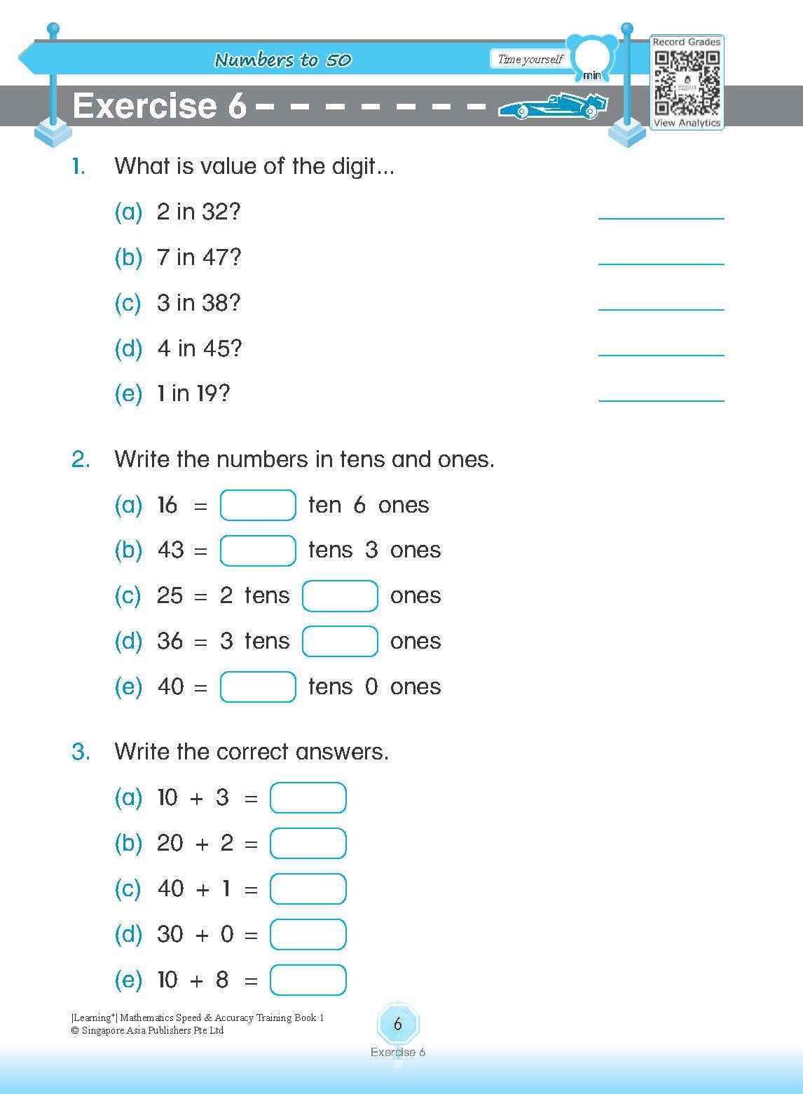 LEARNING+ Mathematics Speed & Accuracy Training Book 1