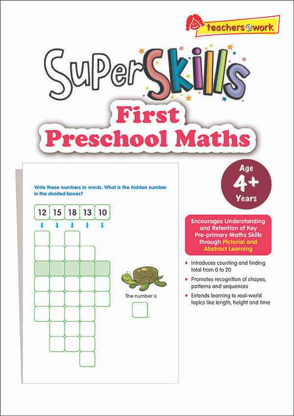 Super Skills First Preschool Maths (Age 4+ Years)