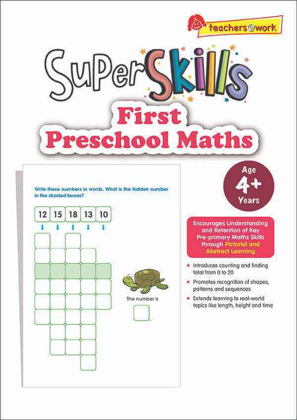 Super Skills First Preschool Maths (Age 4+ Years)