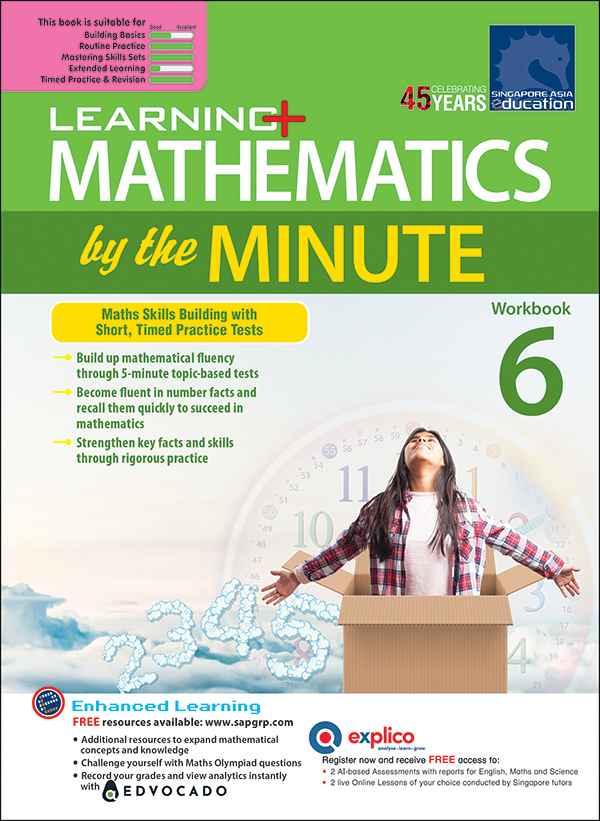Learning+ Mathematics by the Minute Workbook 6