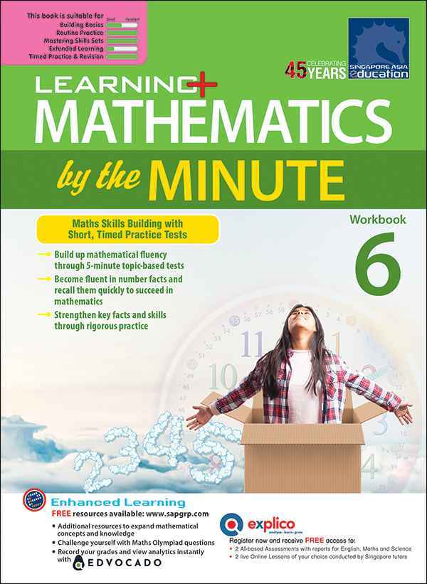 Learning+ Mathematics by the Minute Workbook 6
