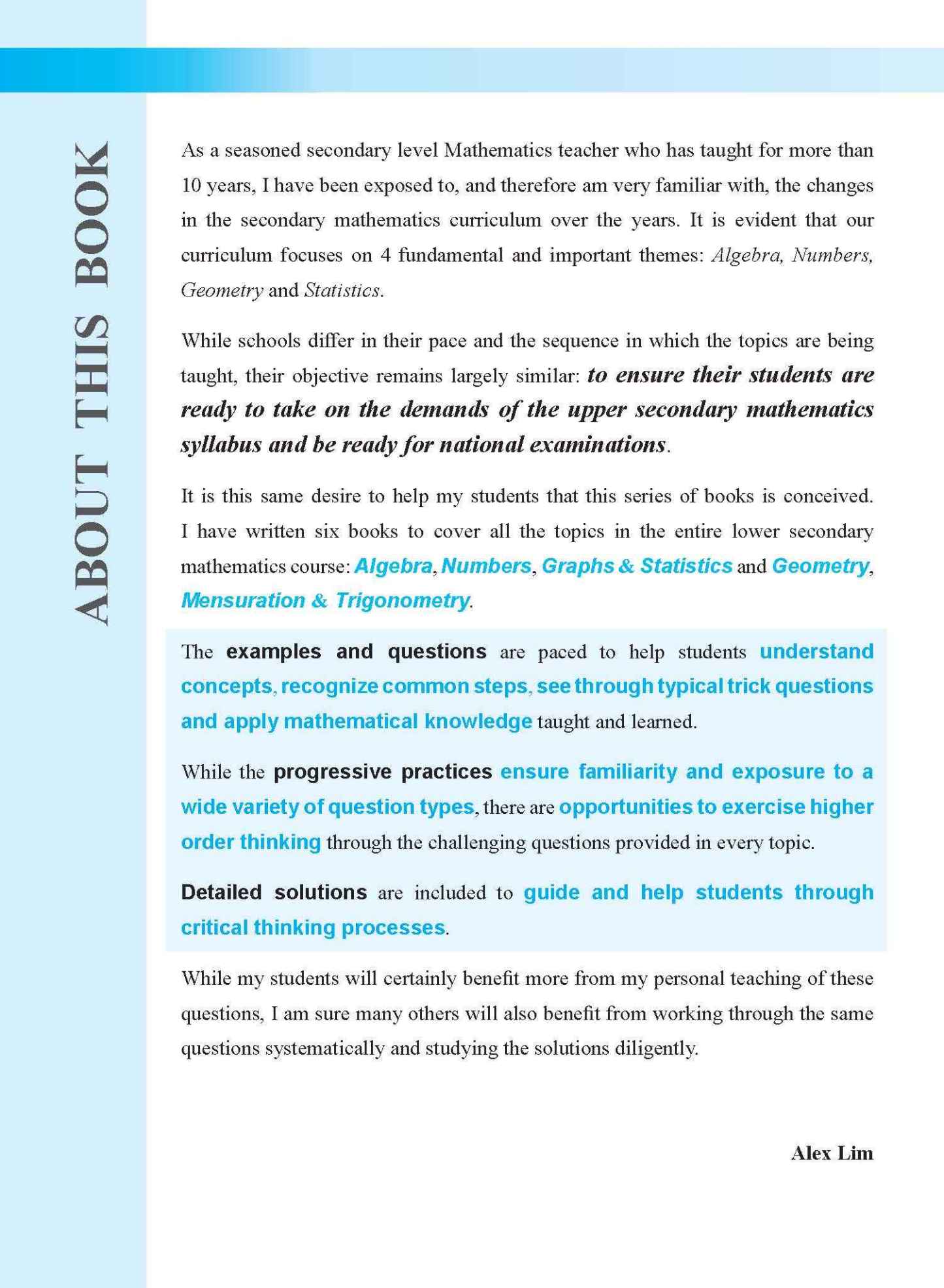 INTEGRATED MATHEMATICS ALGEBRA For SECONDARY 1 [G3 and IP]