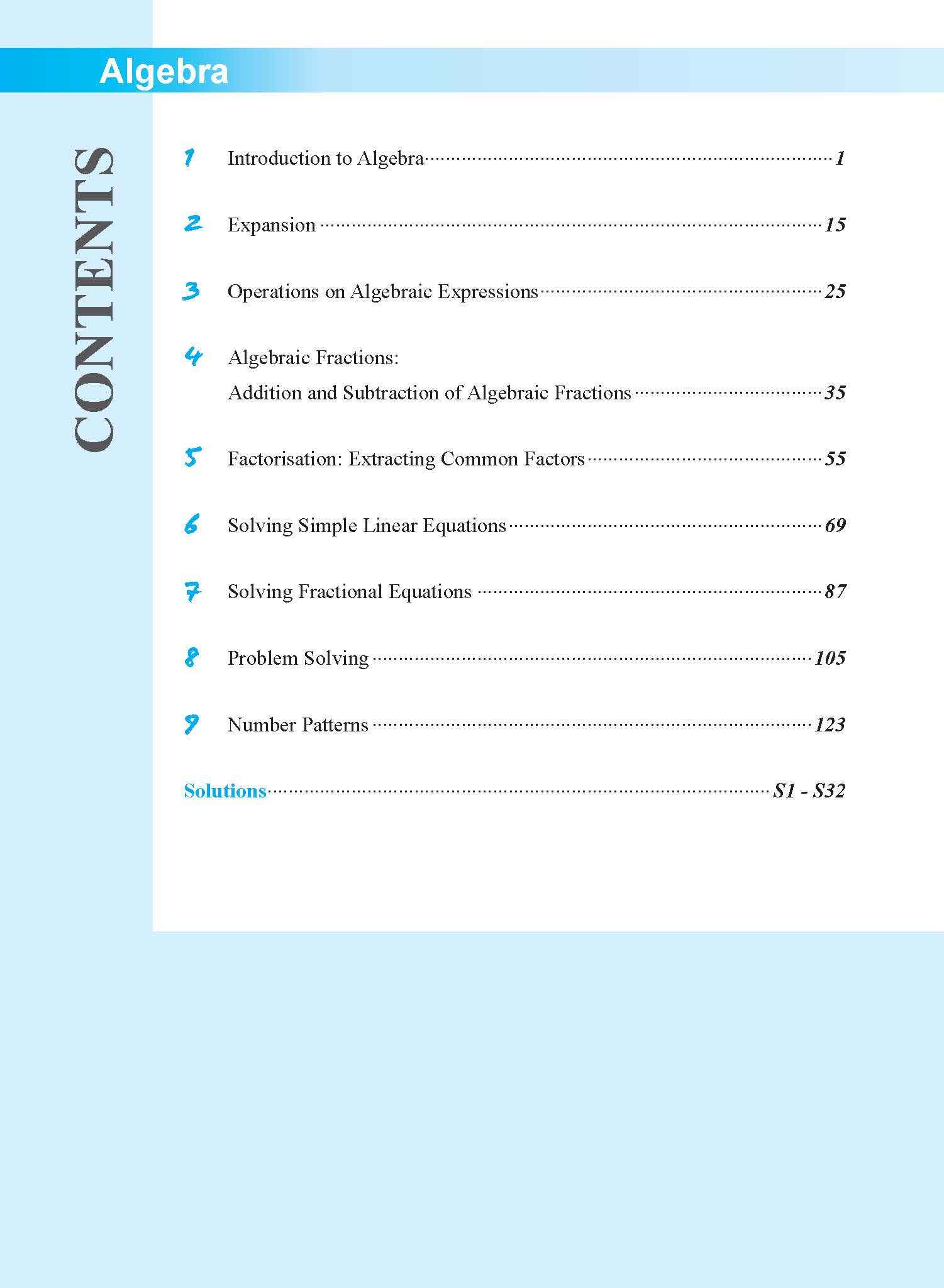 INTEGRATED MATHEMATICS ALGEBRA For SECONDARY 1 [G3 and IP]