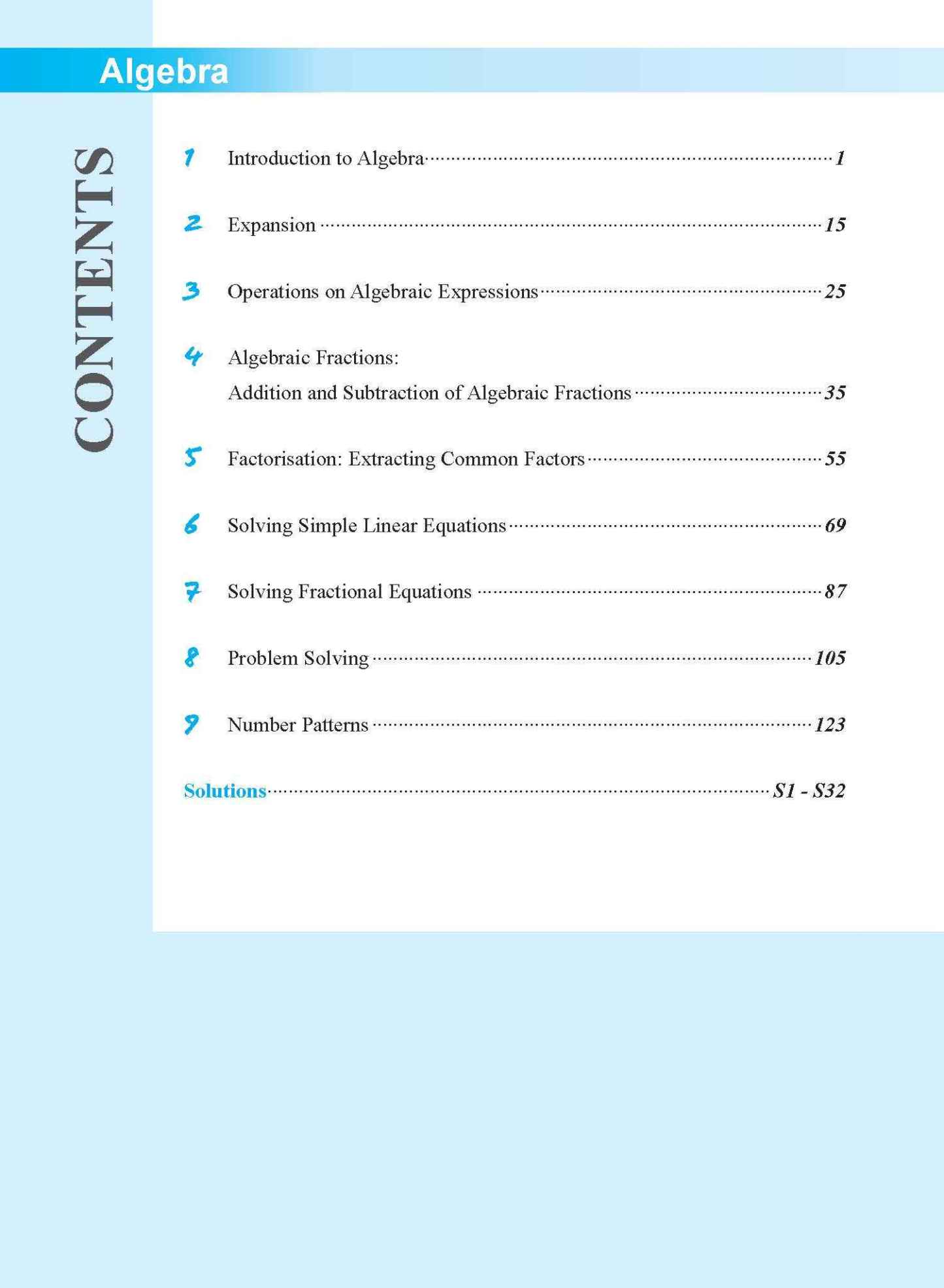 INTEGRATED MATHEMATICS ALGEBRA For SECONDARY 1 [G3 and IP]