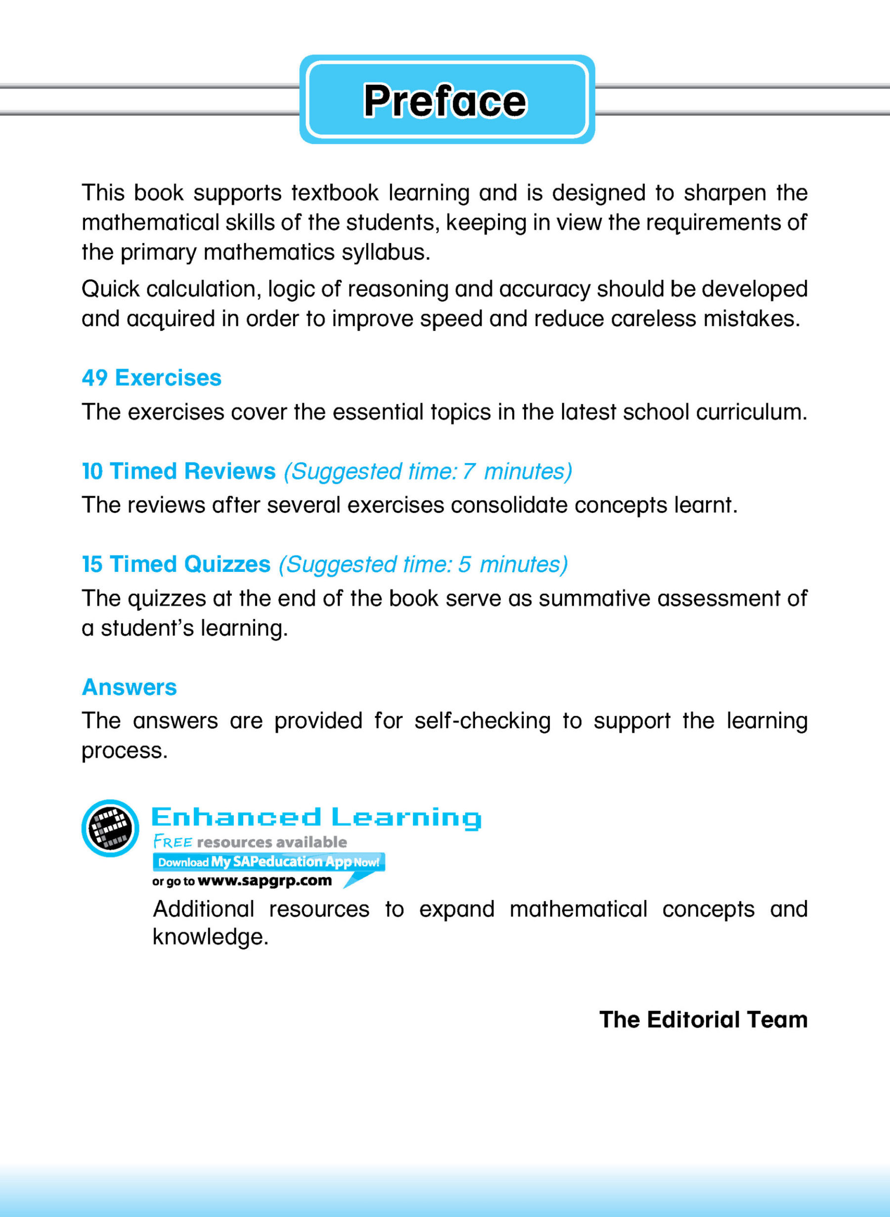 LEARNING+ Mathematics Speed & Accuracy Training Book 3