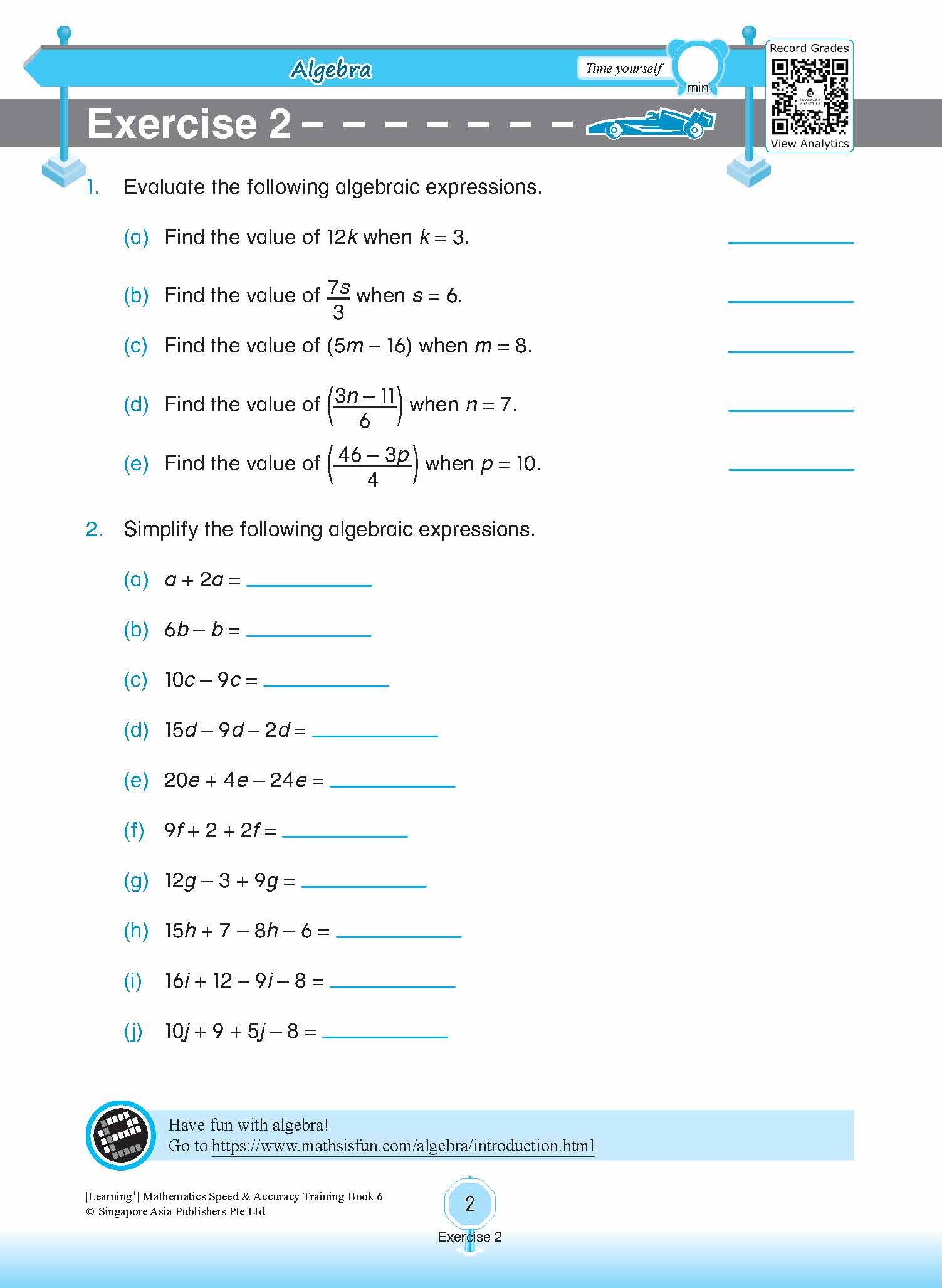 LEARNING+ Mathematics Speed & Accuracy Training Book 6