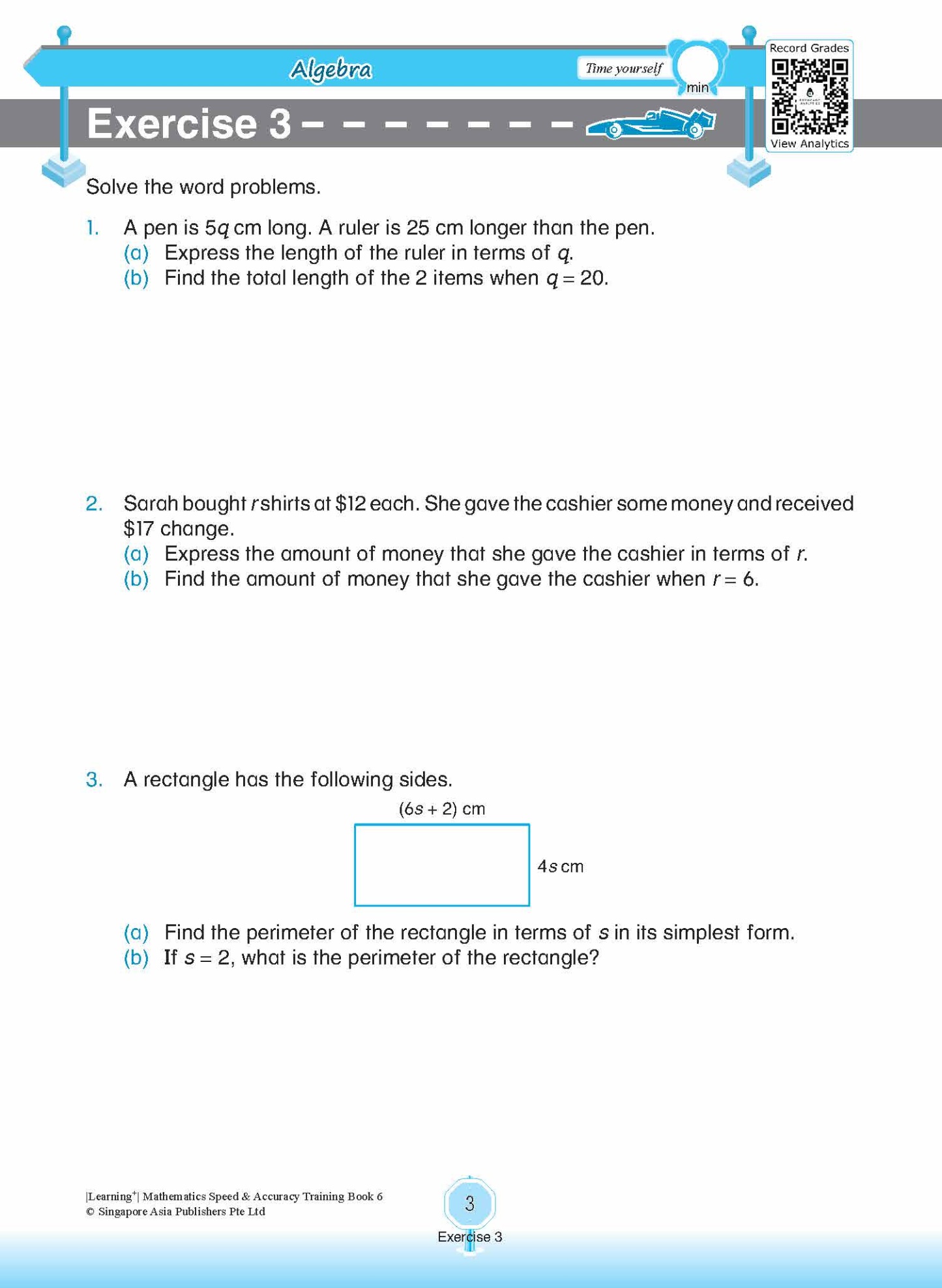 LEARNING+ Mathematics Speed & Accuracy Training Book 6