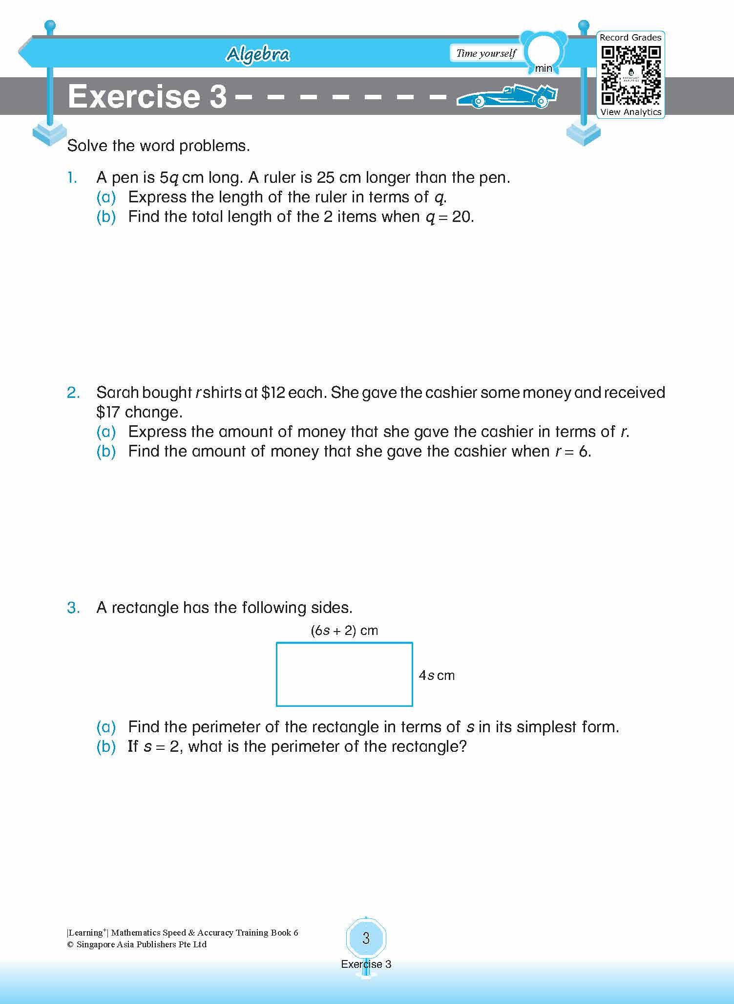 LEARNING+ Mathematics Speed & Accuracy Training Book 6