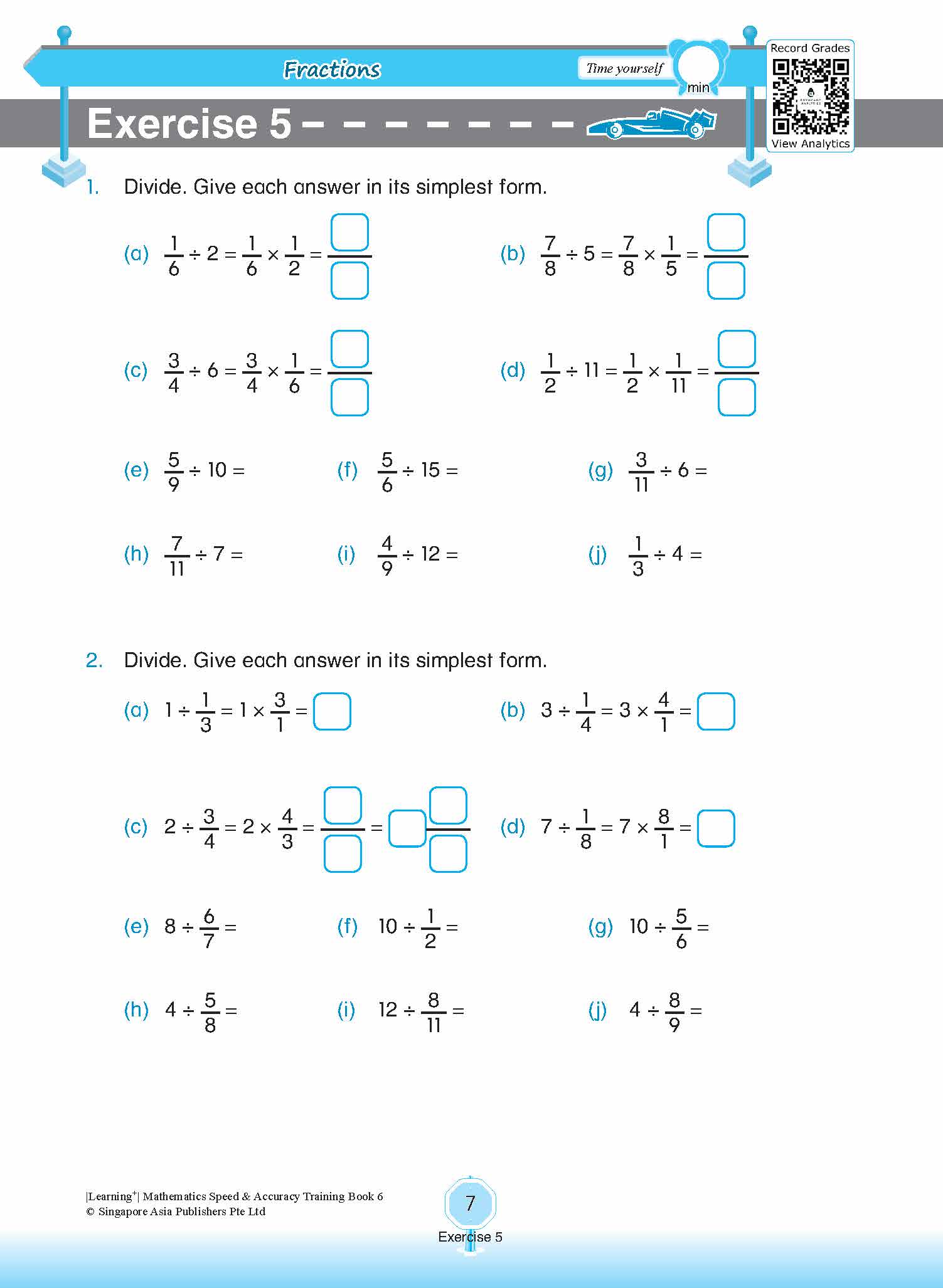LEARNING+ Mathematics Speed & Accuracy Training Book 6