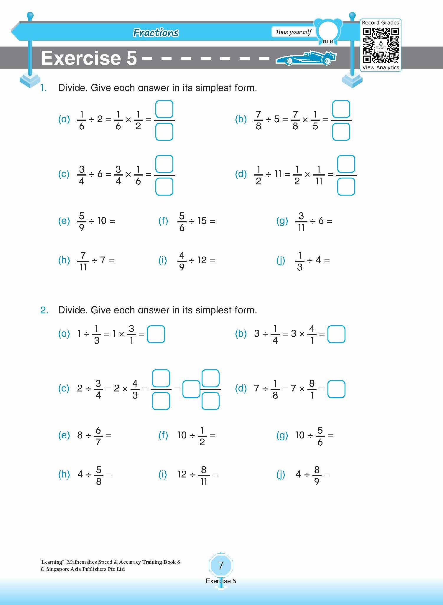 LEARNING+ Mathematics Speed & Accuracy Training Book 6