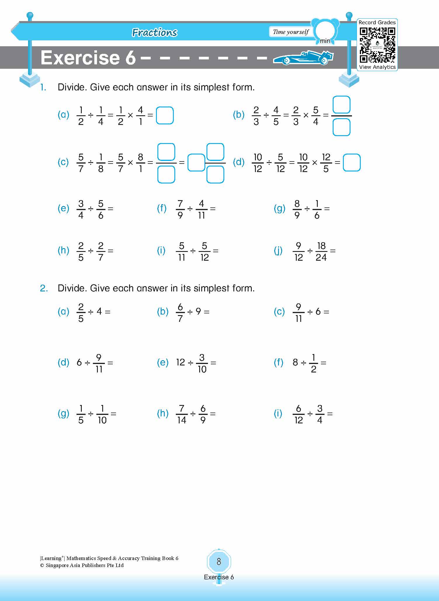 LEARNING+ Mathematics Speed & Accuracy Training Book 6