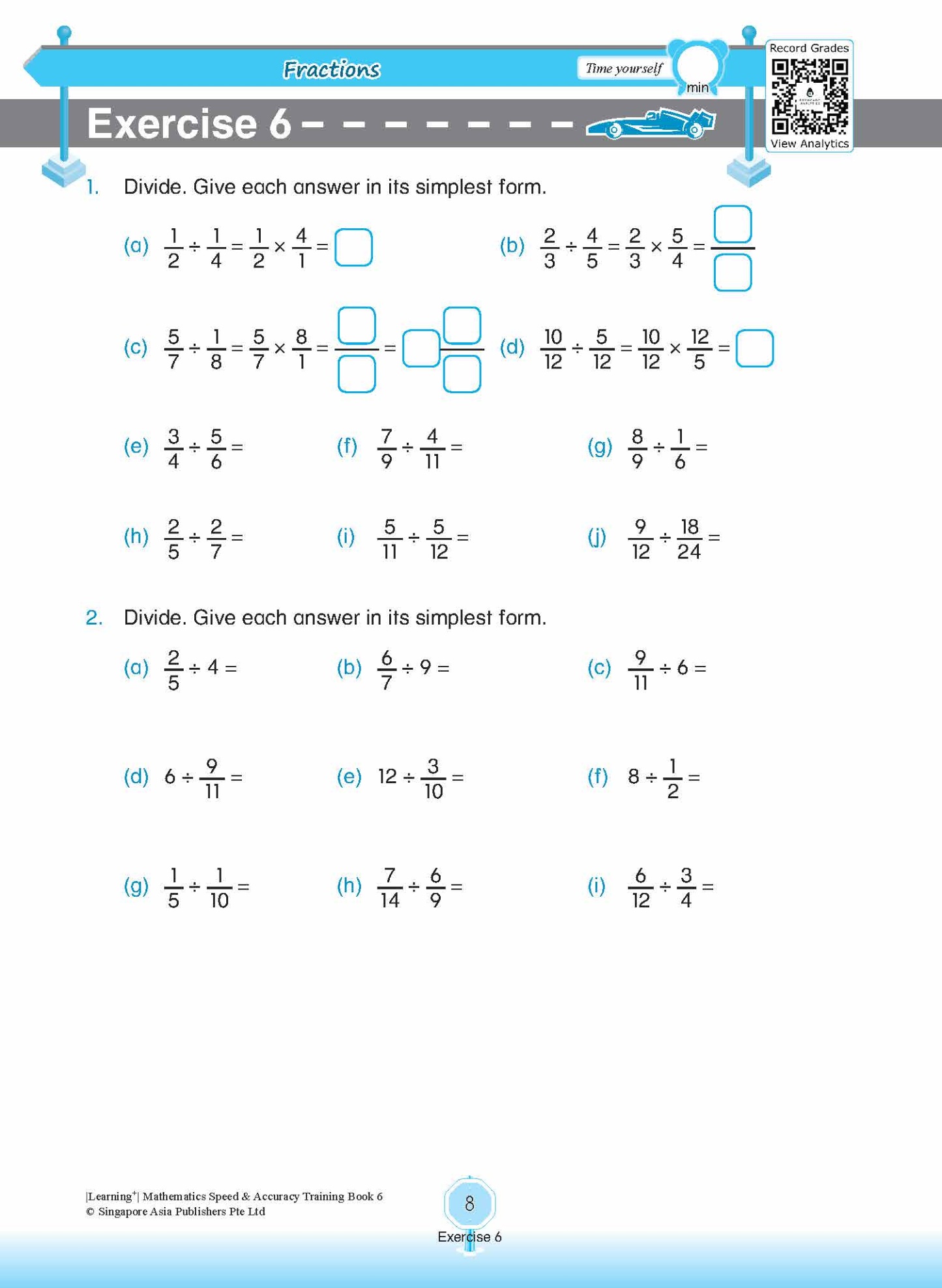LEARNING+ Mathematics Speed & Accuracy Training Book 6