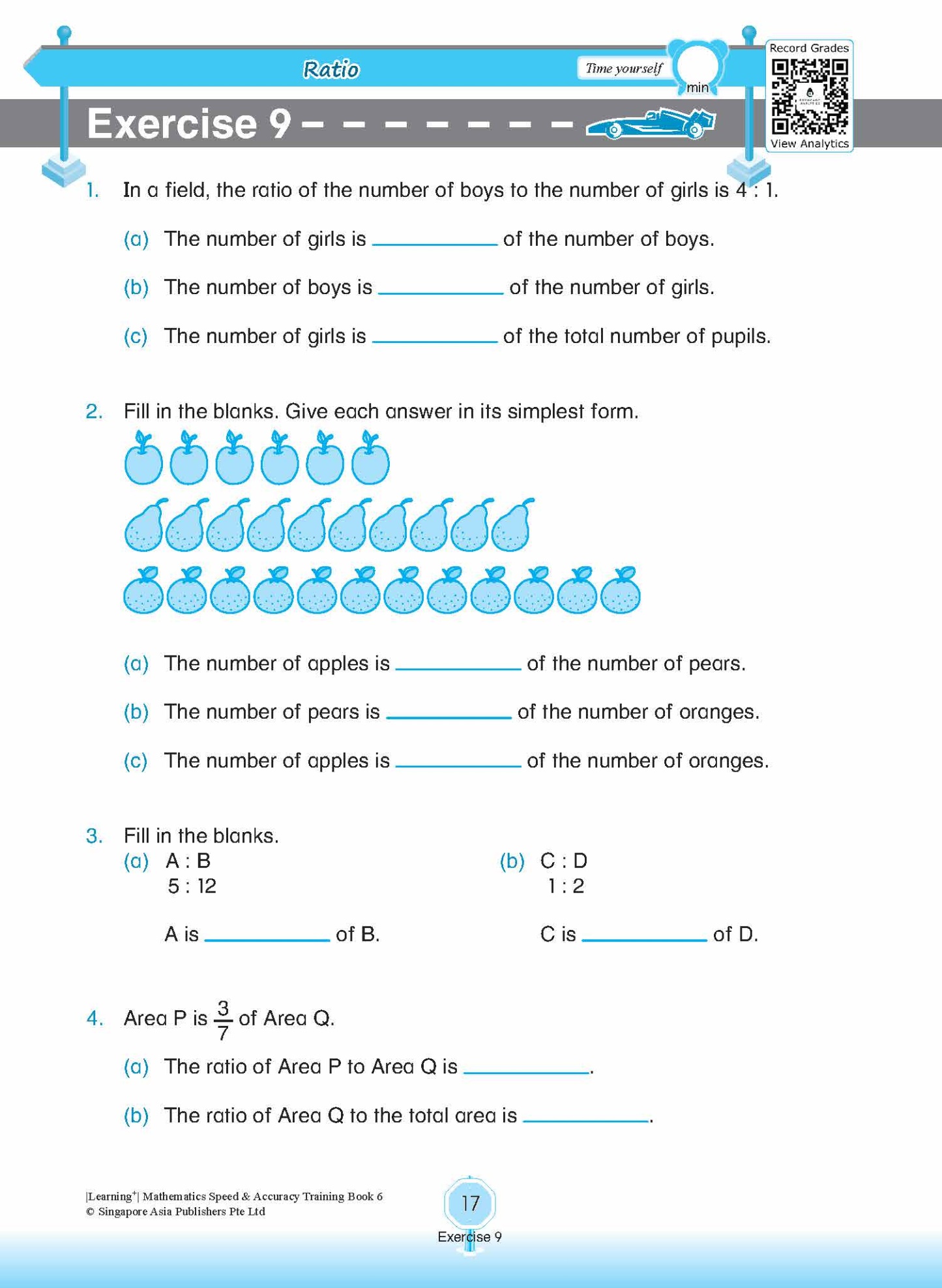 LEARNING+ Mathematics Speed & Accuracy Training Book 6
