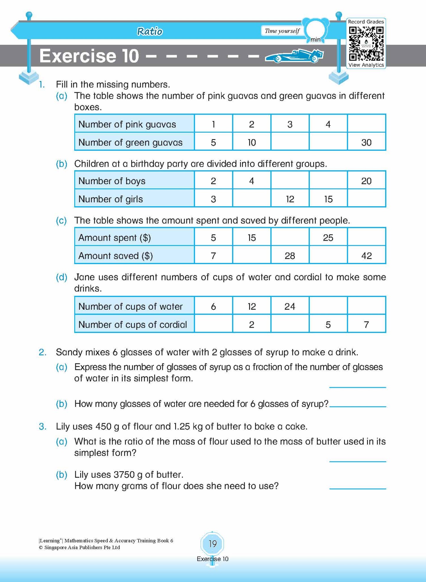 LEARNING+ Mathematics Speed & Accuracy Training Book 6