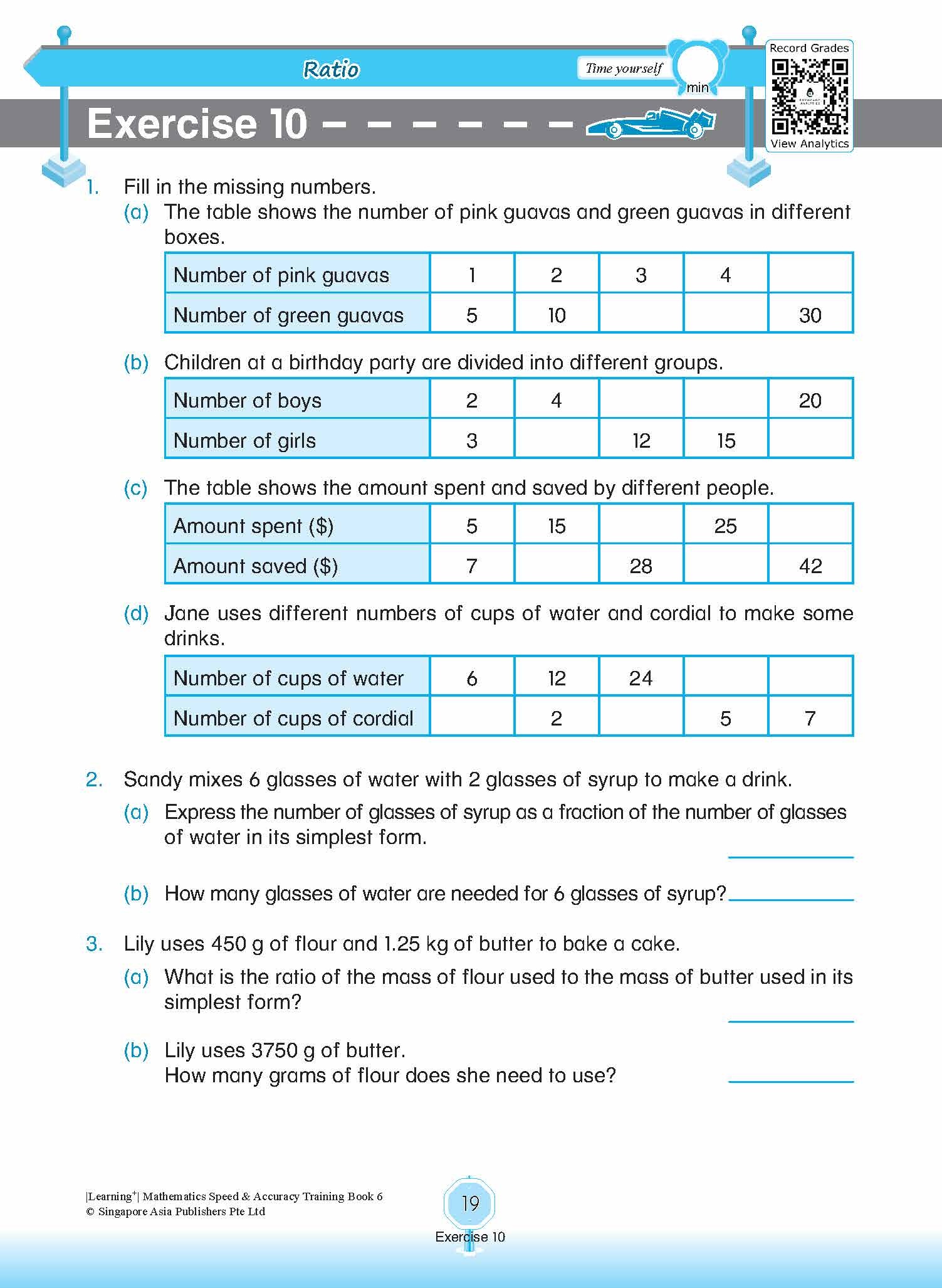 LEARNING+ Mathematics Speed & Accuracy Training Book 6