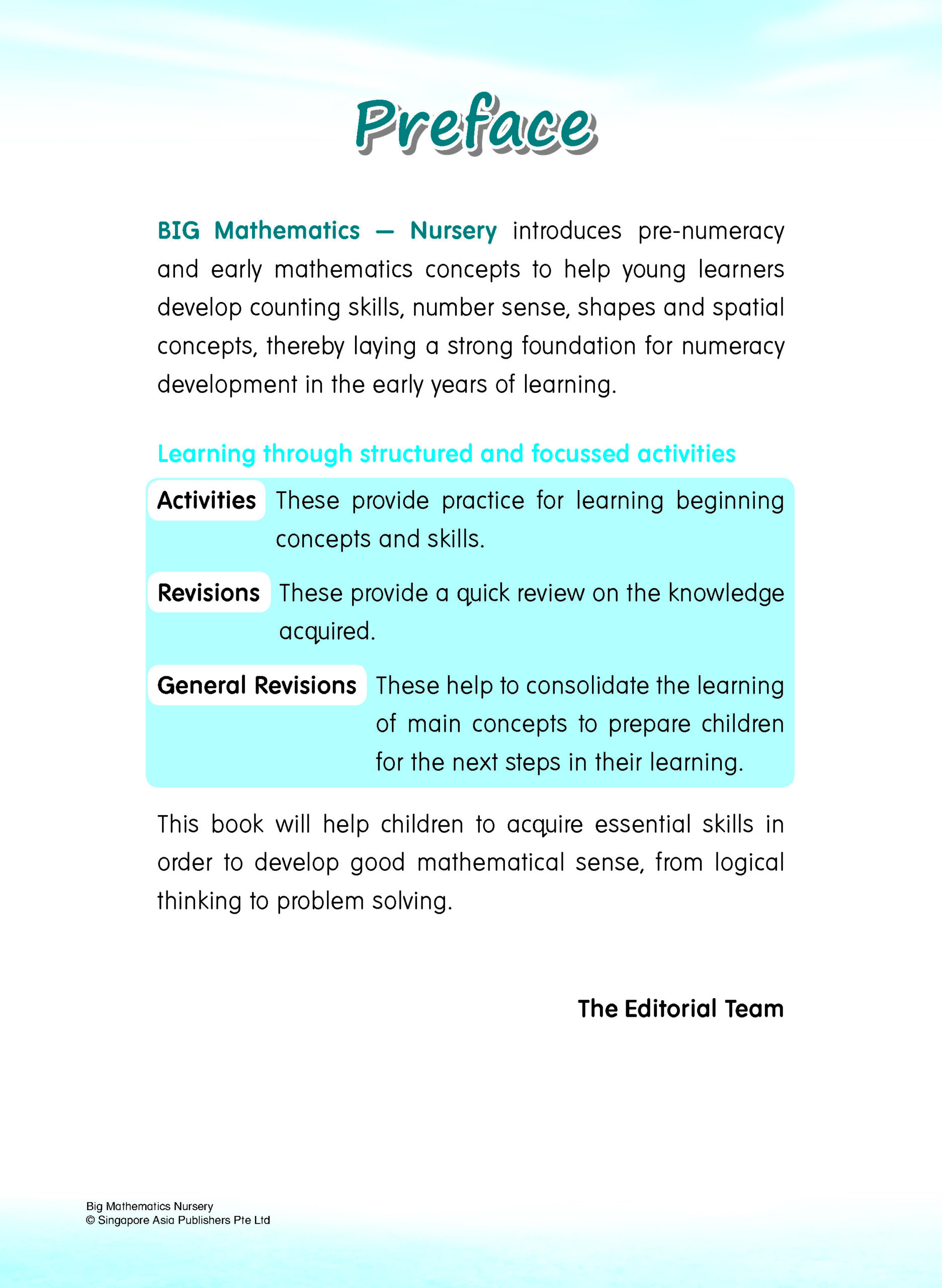 Big Mathematics Nursery