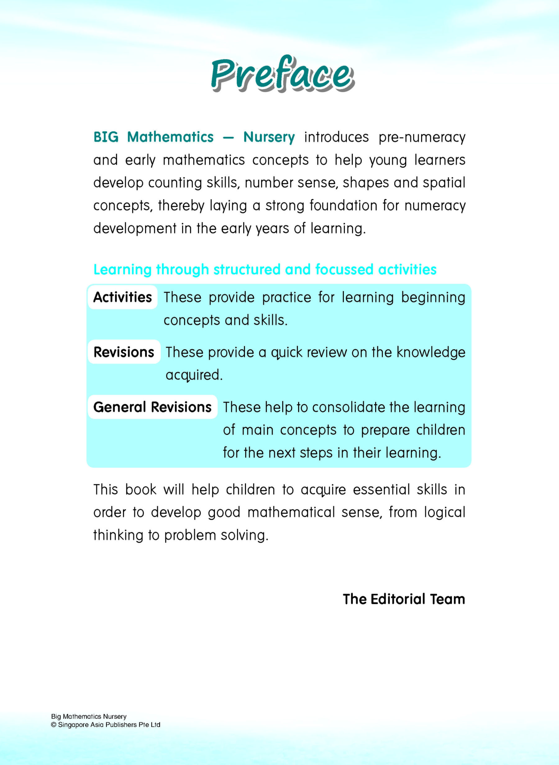 Big Mathematics Nursery