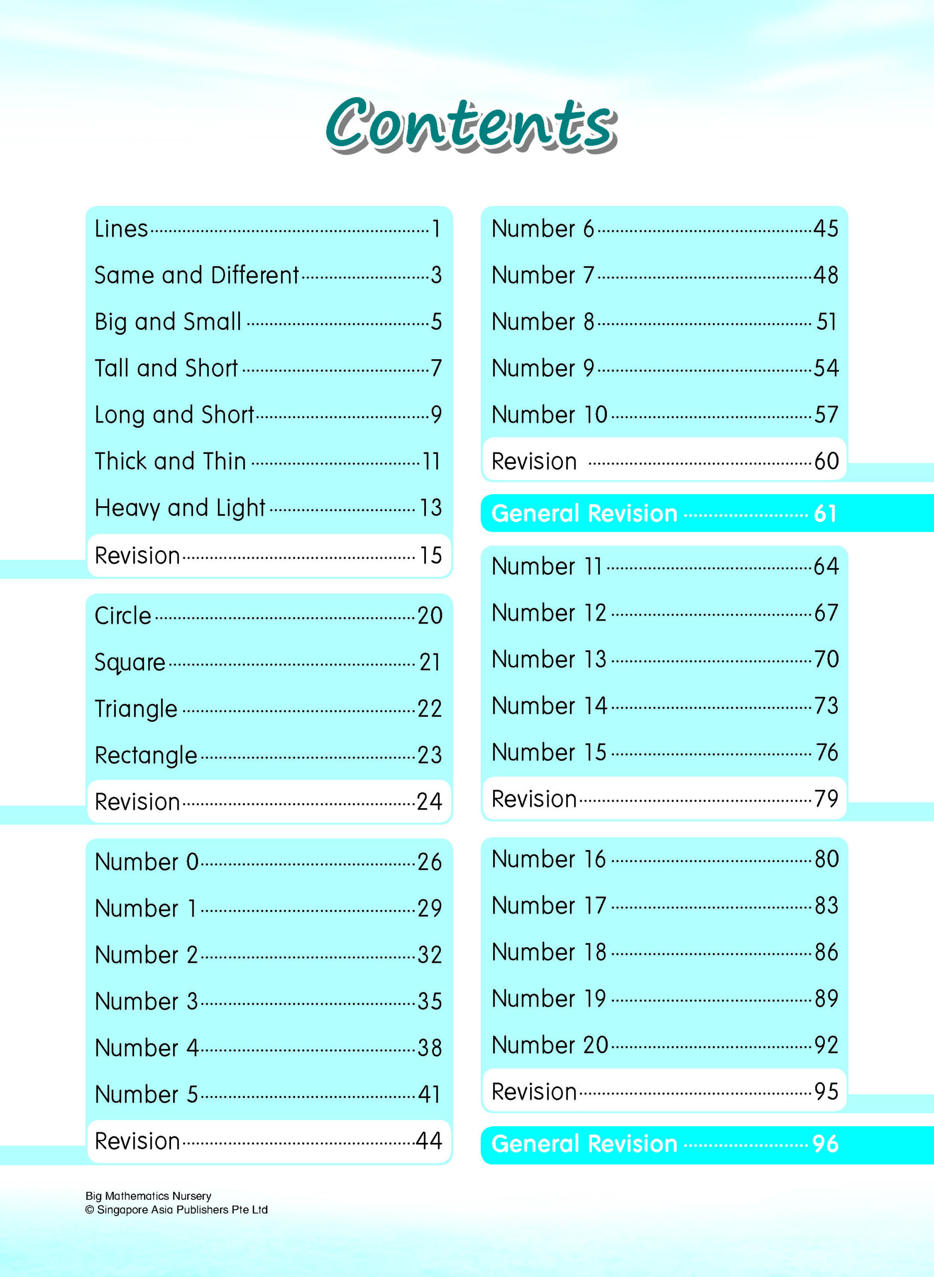 Big Mathematics Nursery