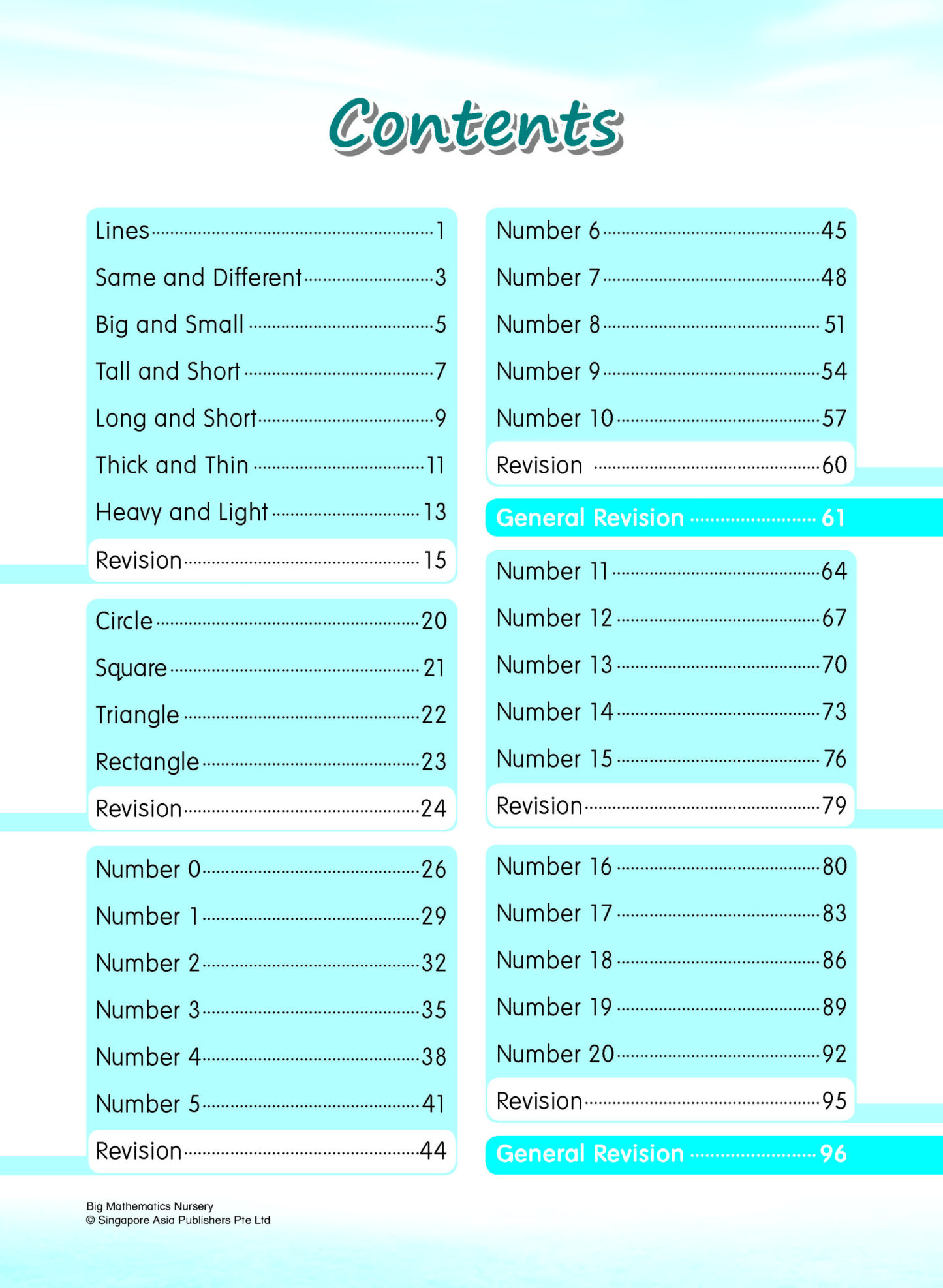 Big Mathematics Nursery