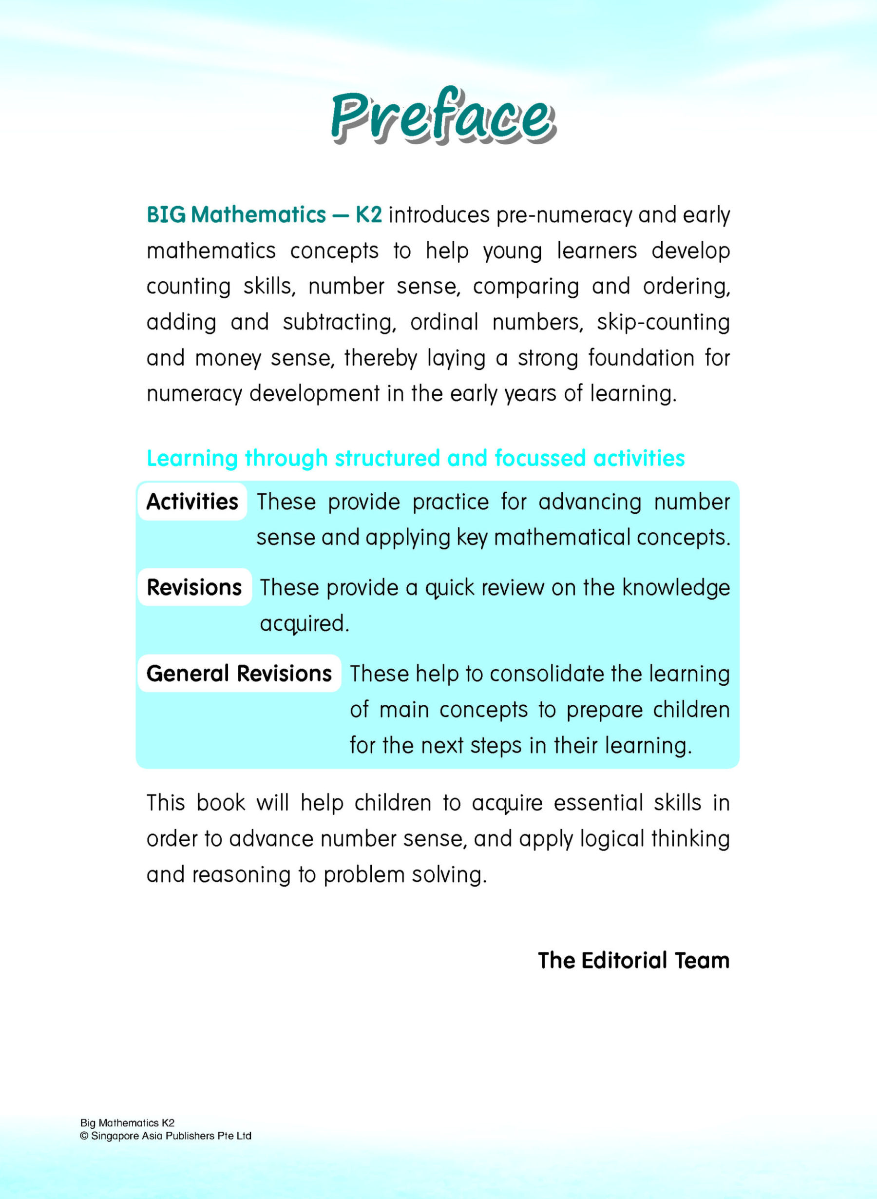 BIG Mathematics Kindergarten 2