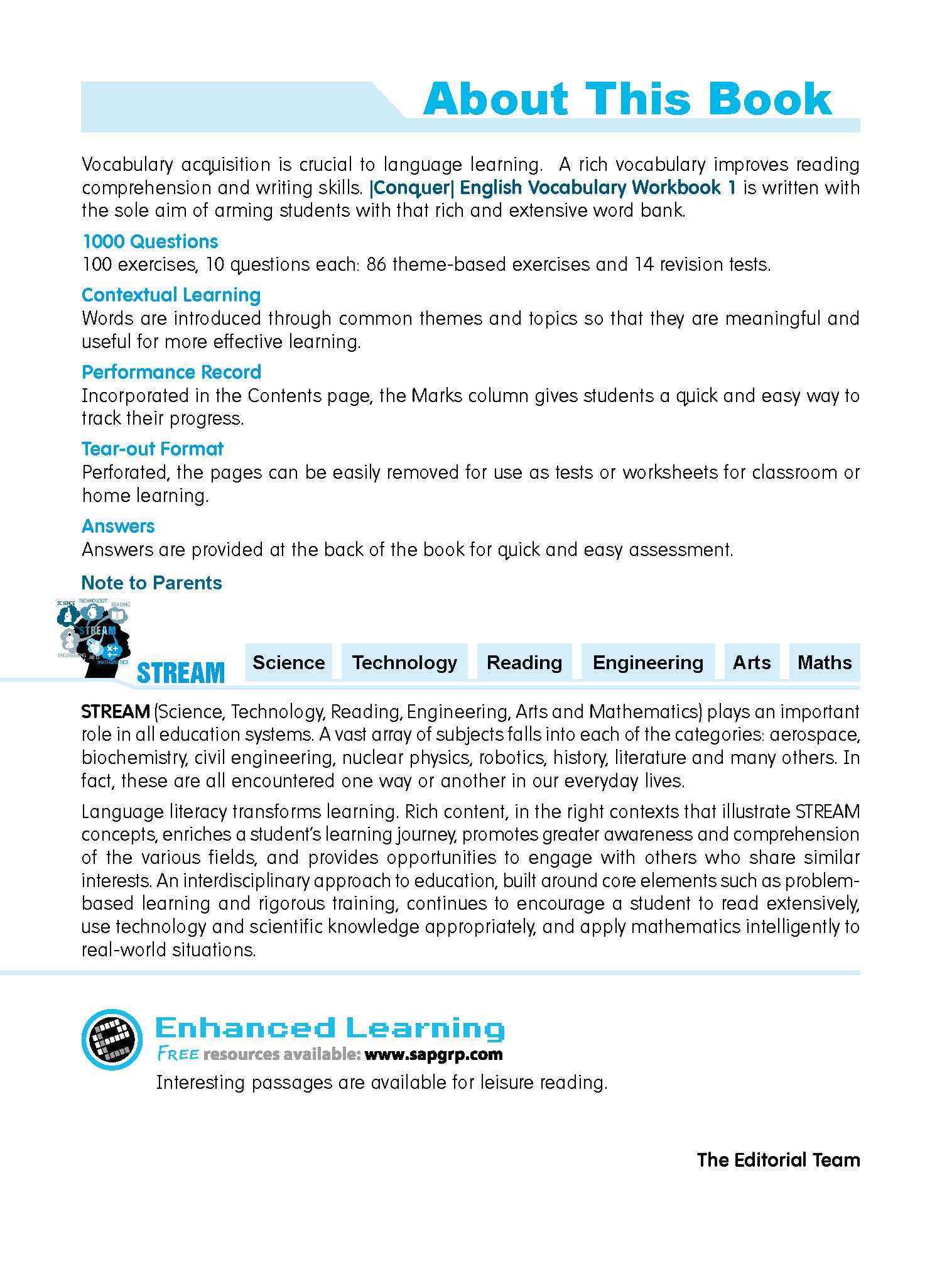 Conquer English Vocabulary Workbook 1