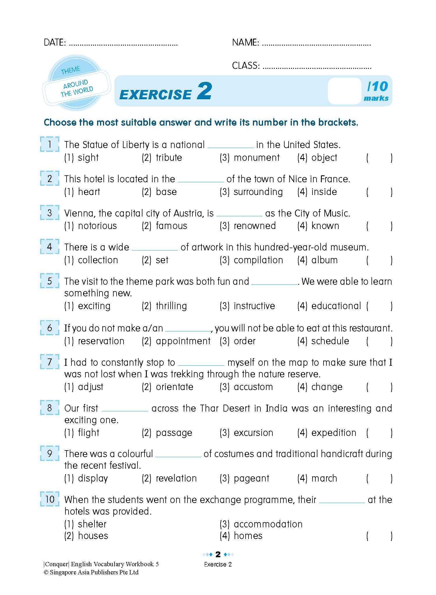 Conquer English Vocabulary Workbook 5
