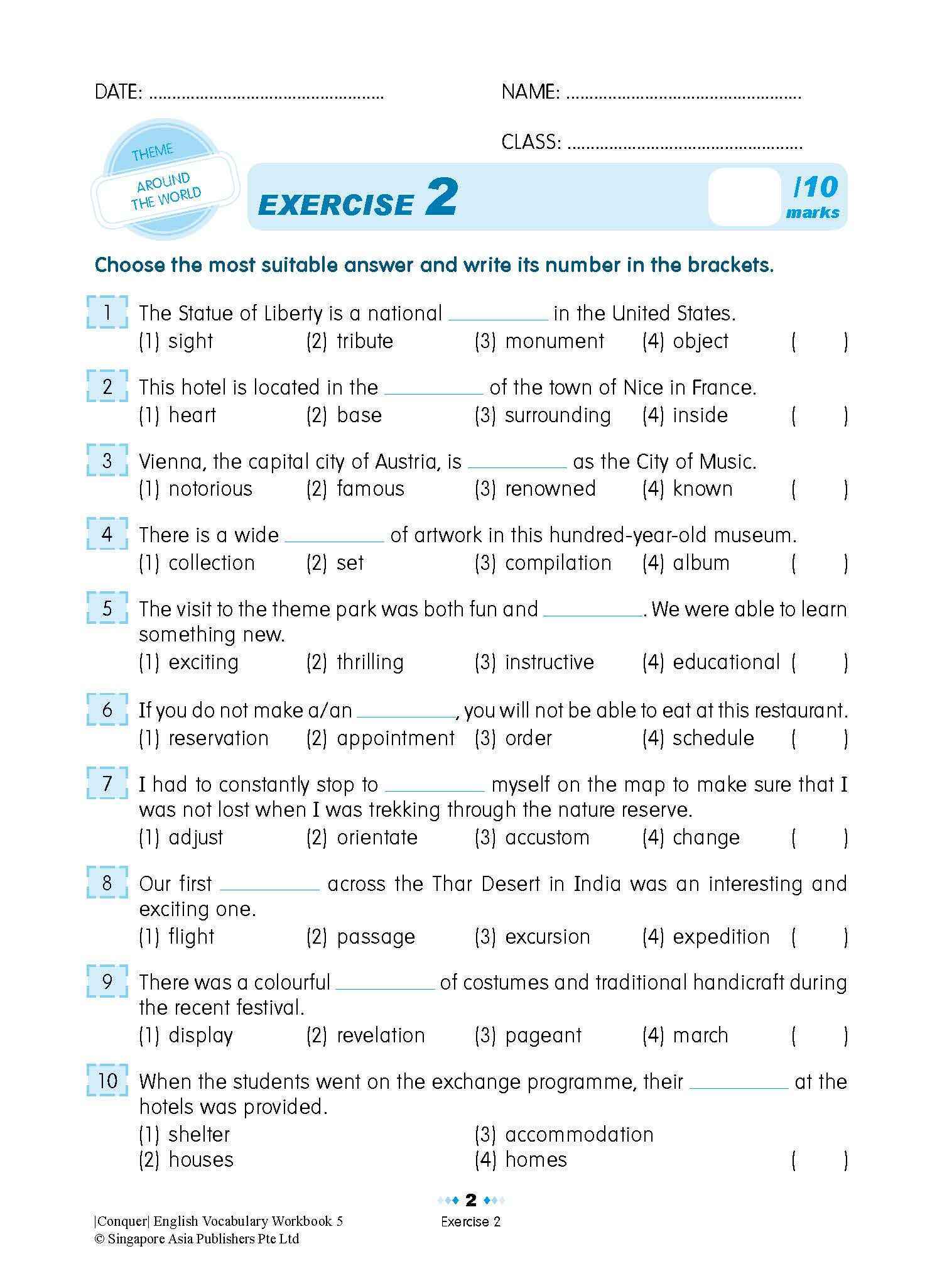 Conquer English Vocabulary Workbook 5