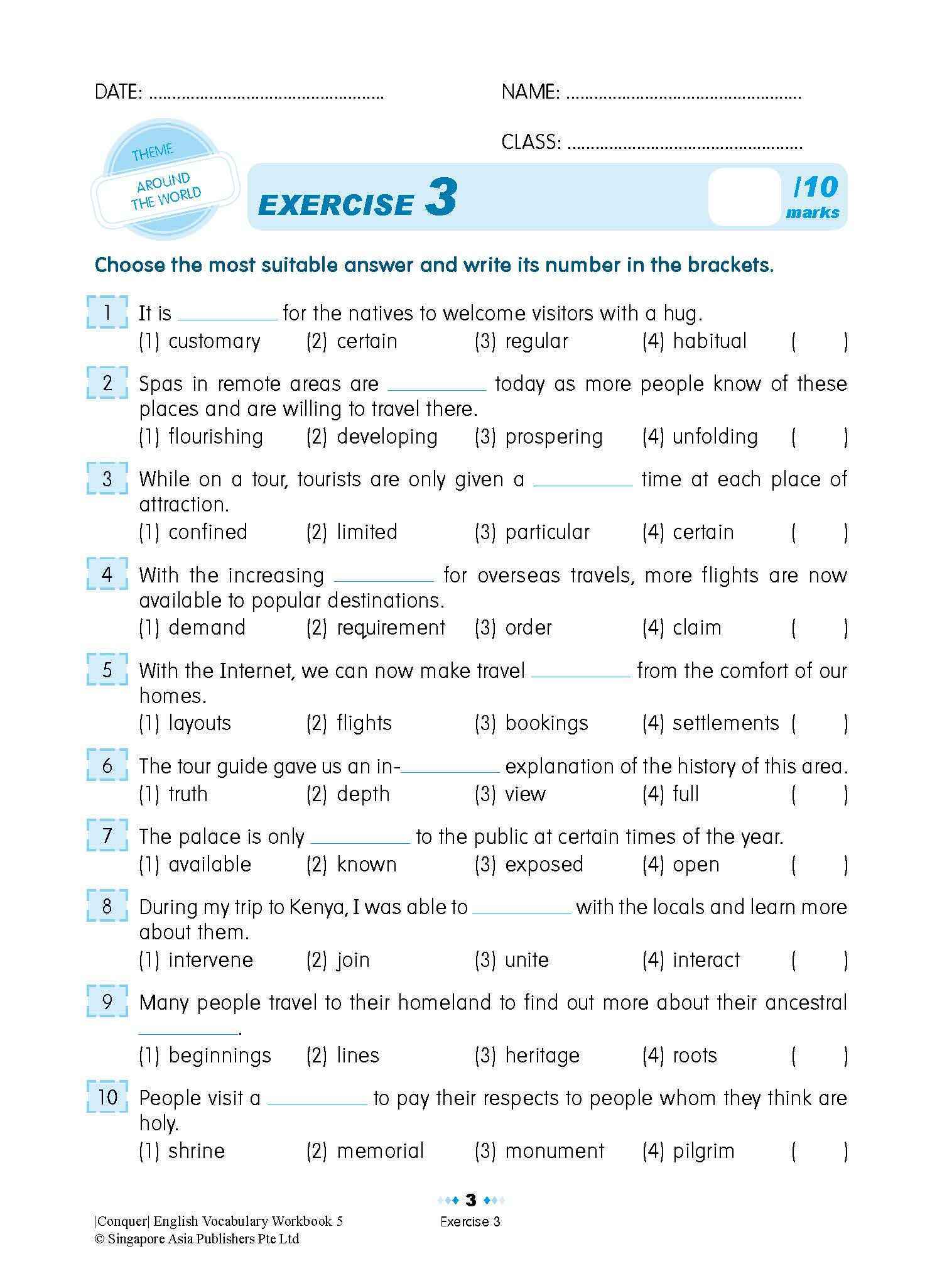 Conquer English Vocabulary Workbook 5