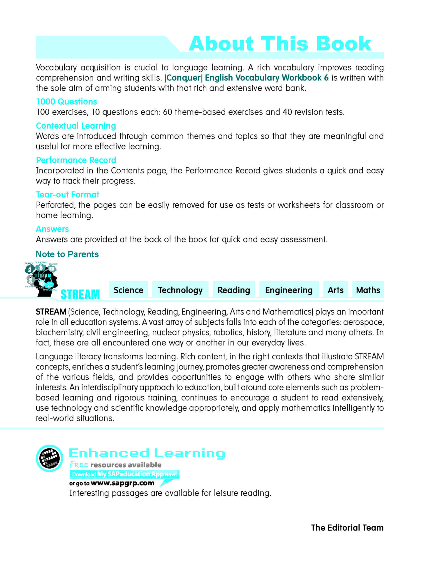 Conquer English Vocabulary For Primary Levels Workbook 6