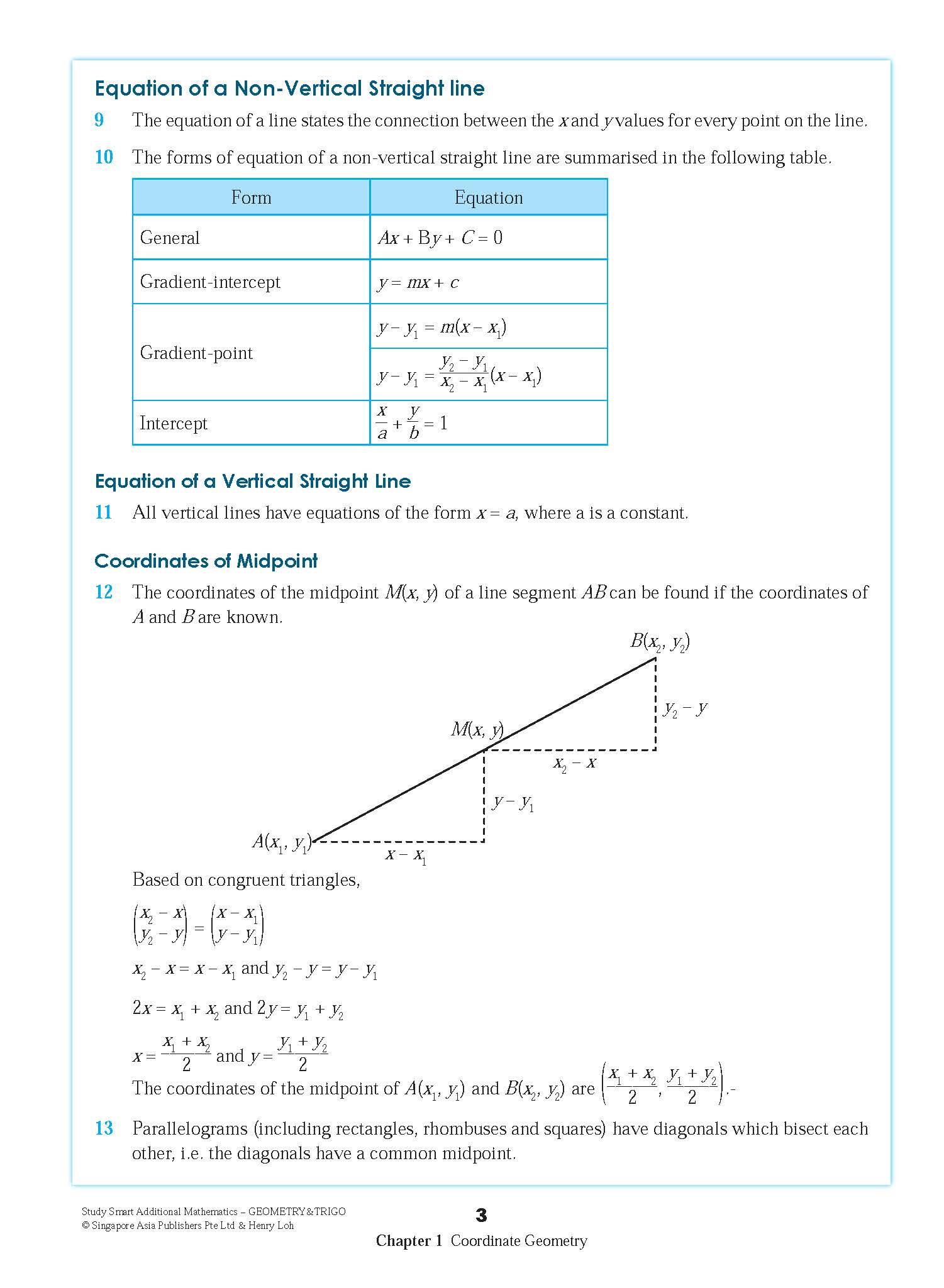 STUDY SMART Additional Mathematics GEOMETRY & TRIGONOMETRY For Upper Secondary Levels