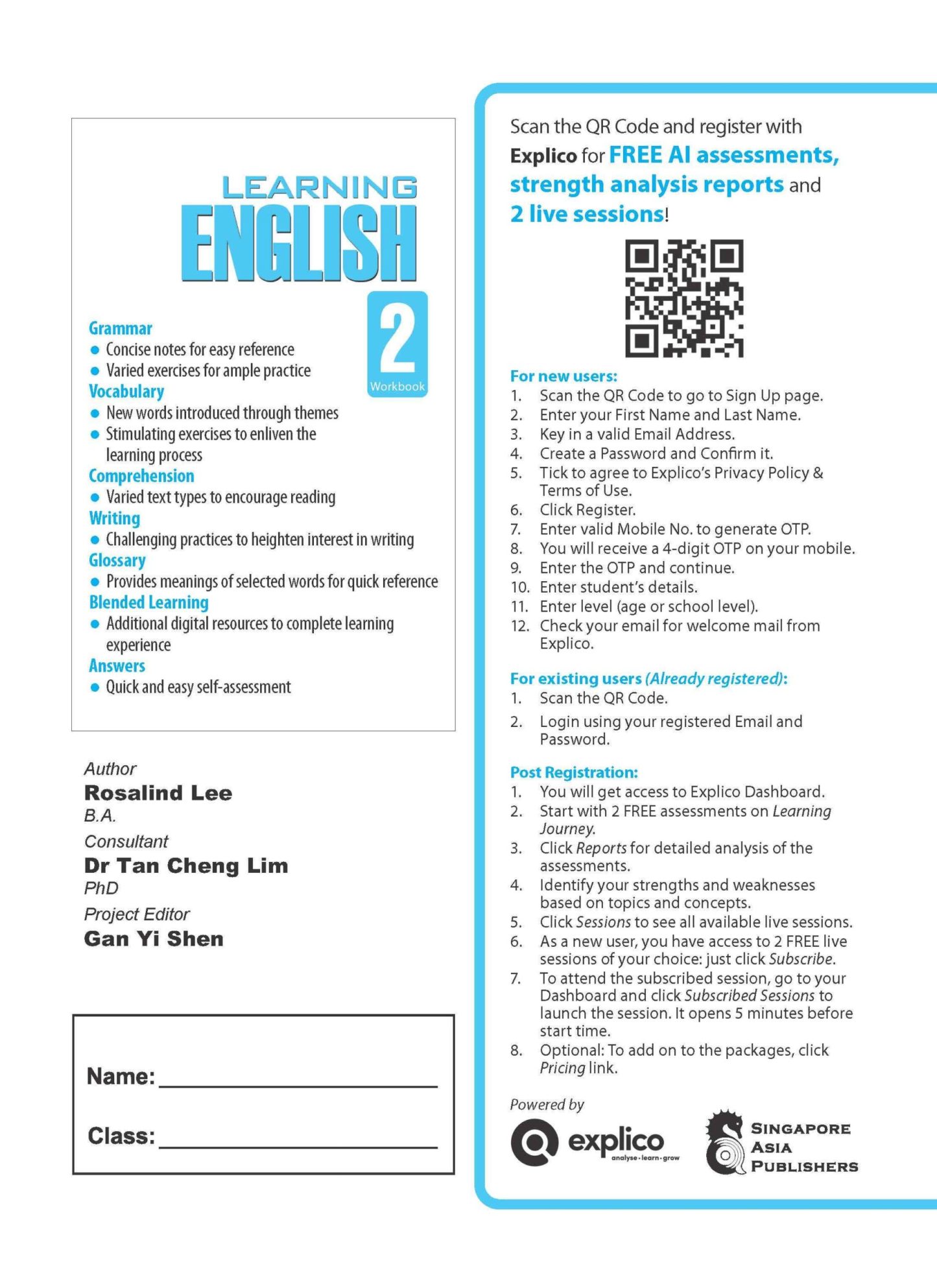 LEARNING ENGLISH Workbook 2
