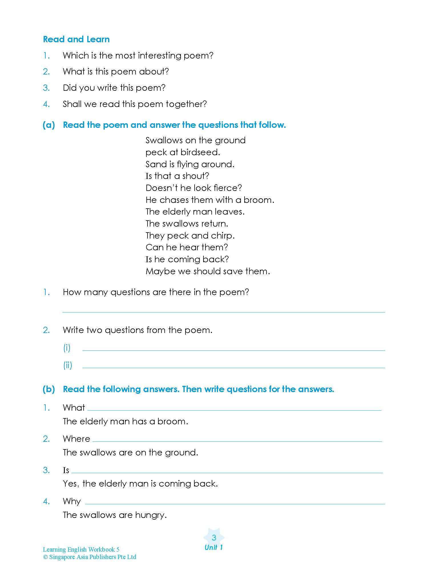 LEARNING ENGLISH Workbook 5