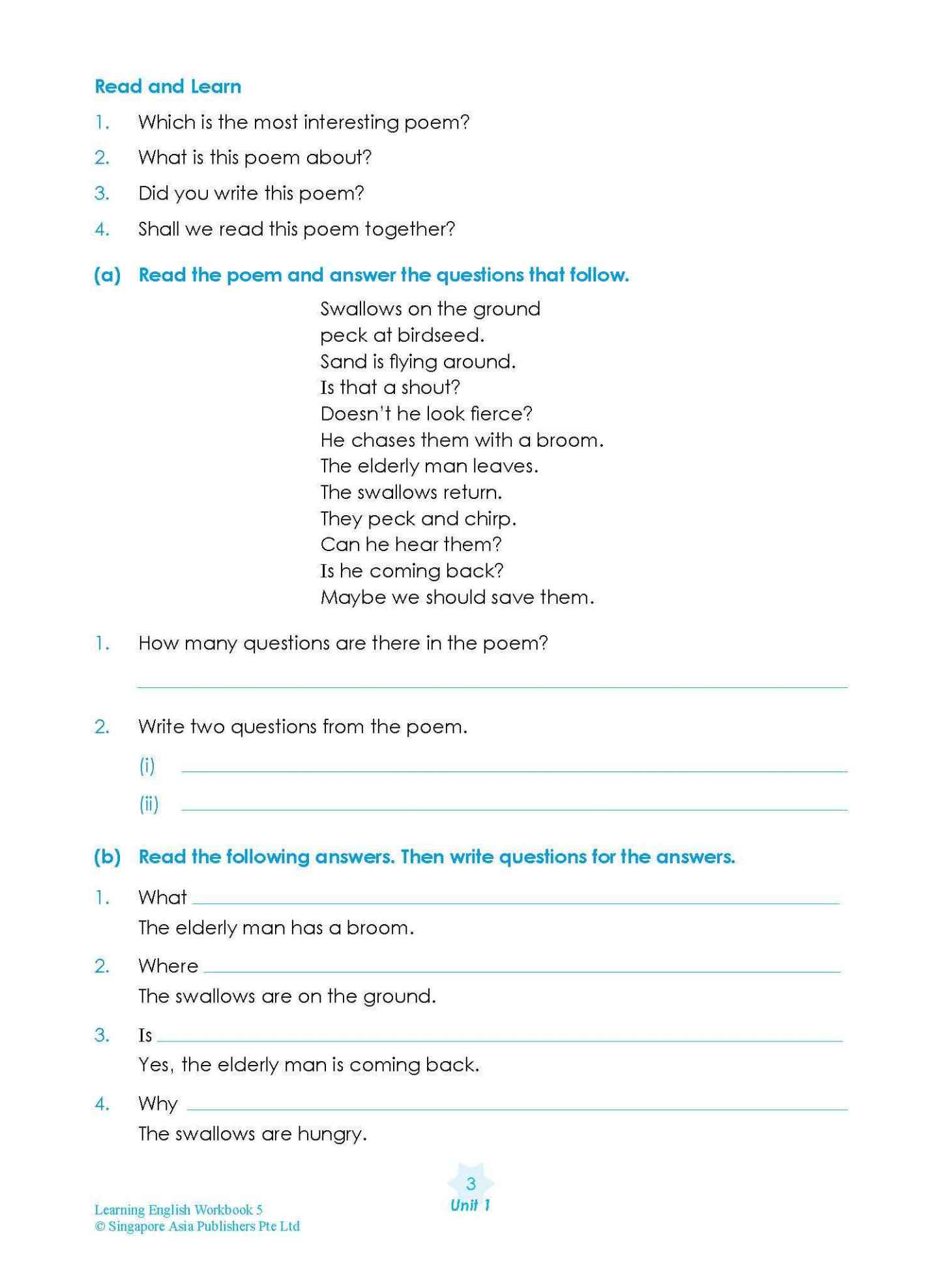 LEARNING ENGLISH Workbook 5