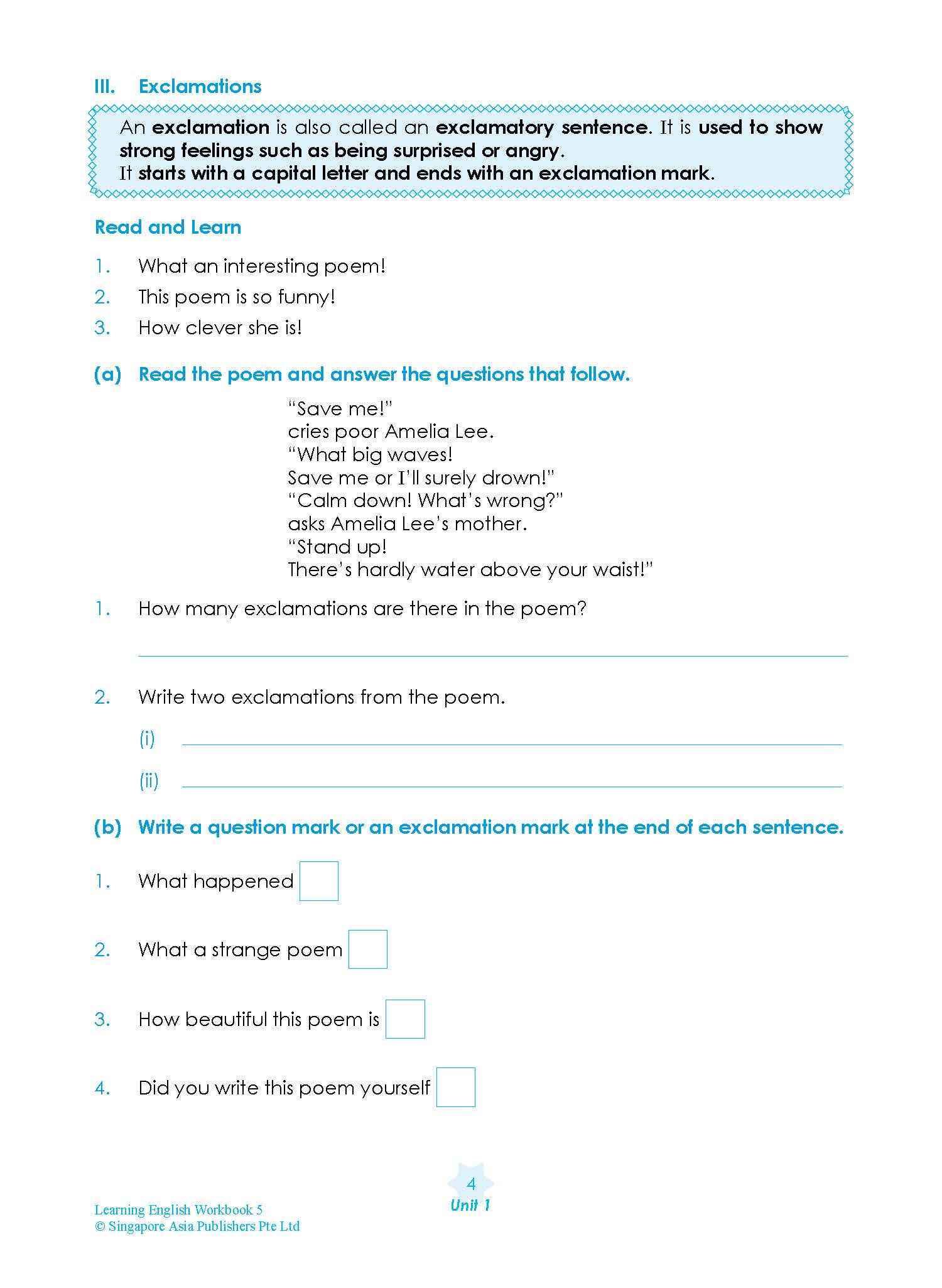 LEARNING ENGLISH Workbook 5
