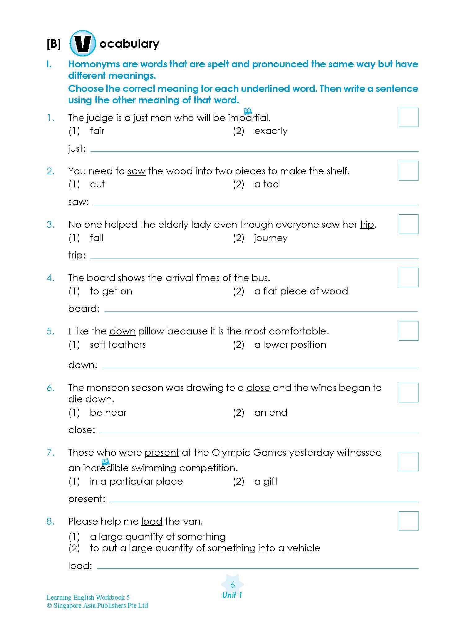 LEARNING ENGLISH Workbook 5